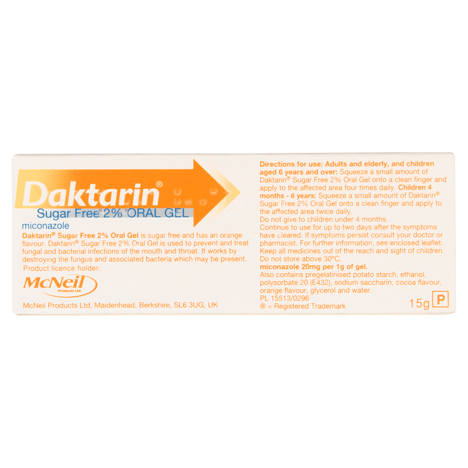 Daktarin Oral Gel (15g)