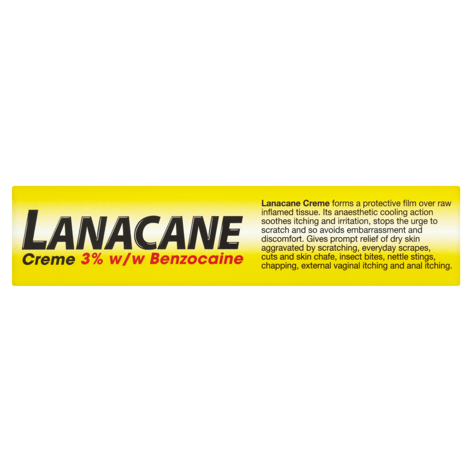 Lanacane Anaesthetic (3% w/w Benzocaine) Cream (30g)