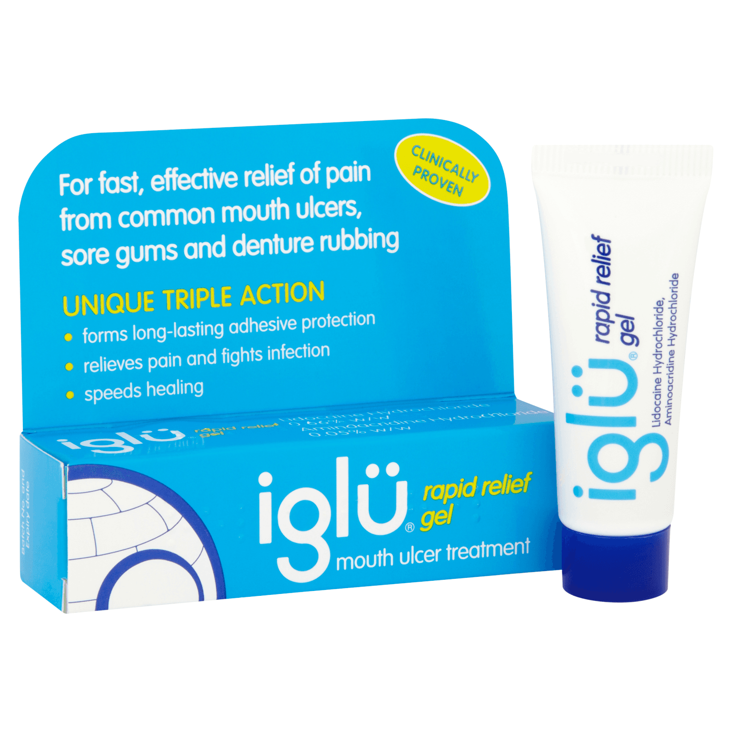 Iglu Rapid Relief Gel Mouth Ulcer Treatment (8g)