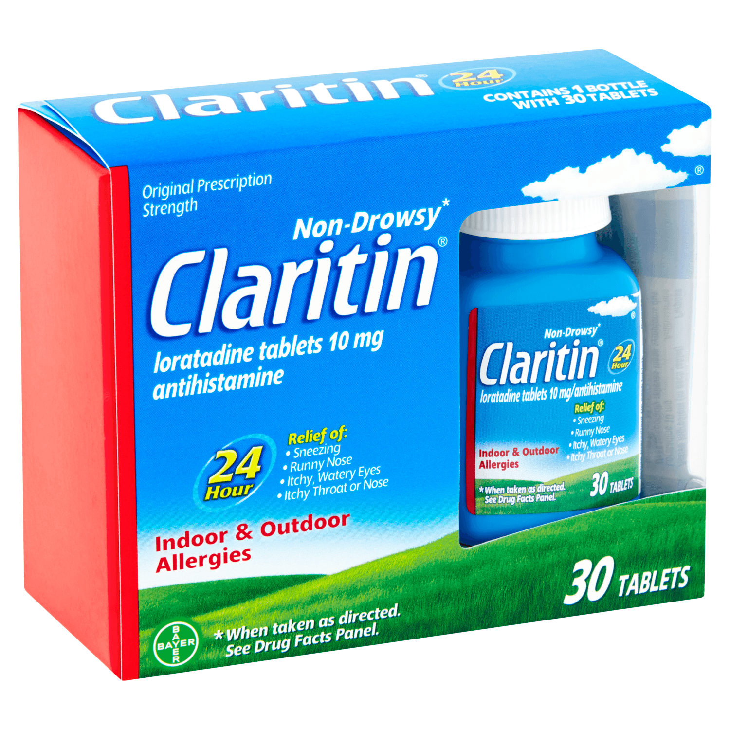 Claritin Indoor & Outdoor Allergies Tablets, 10 mg, (30 count)