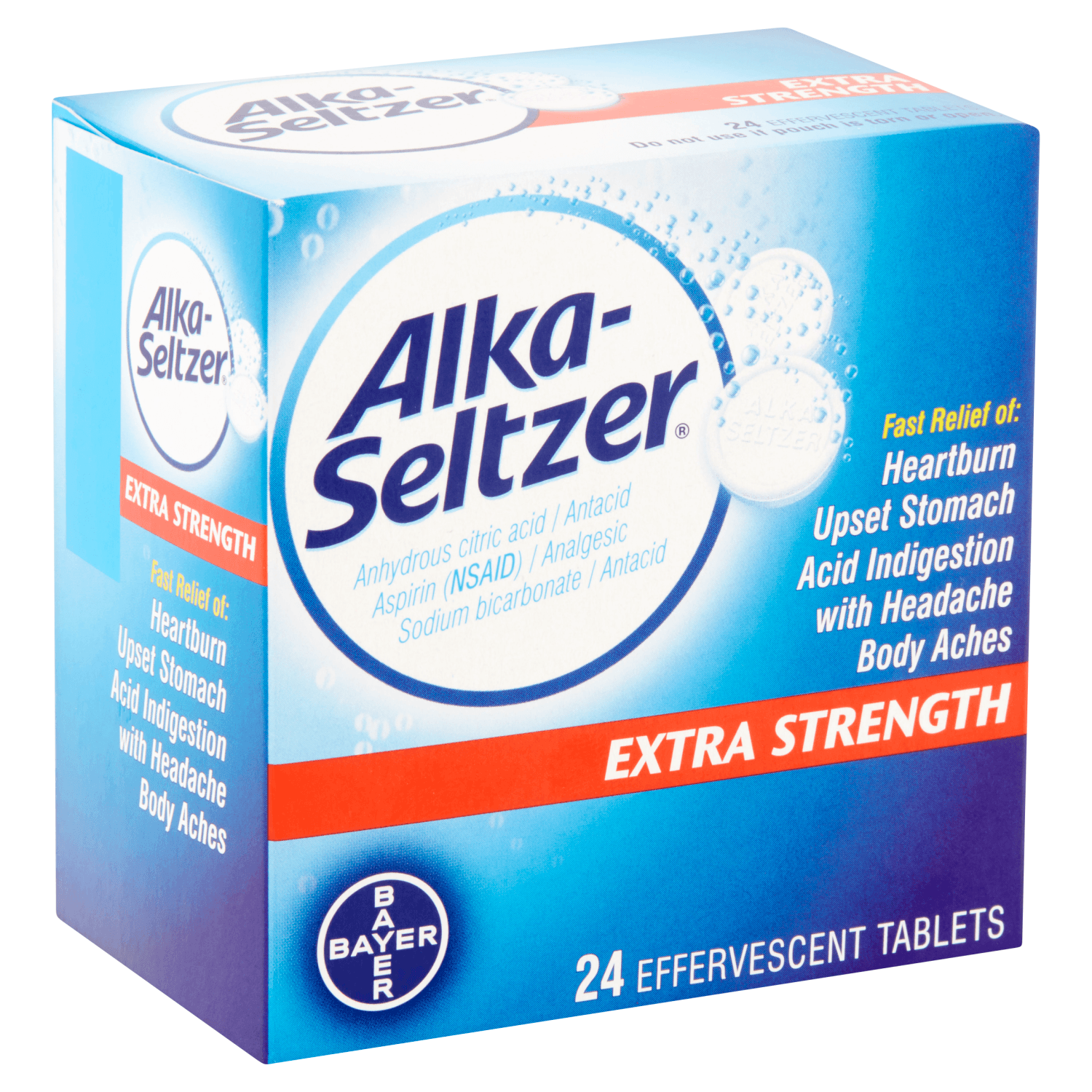 Alka-Seltzer Effervescent Tablets Extra Strength (24 count)