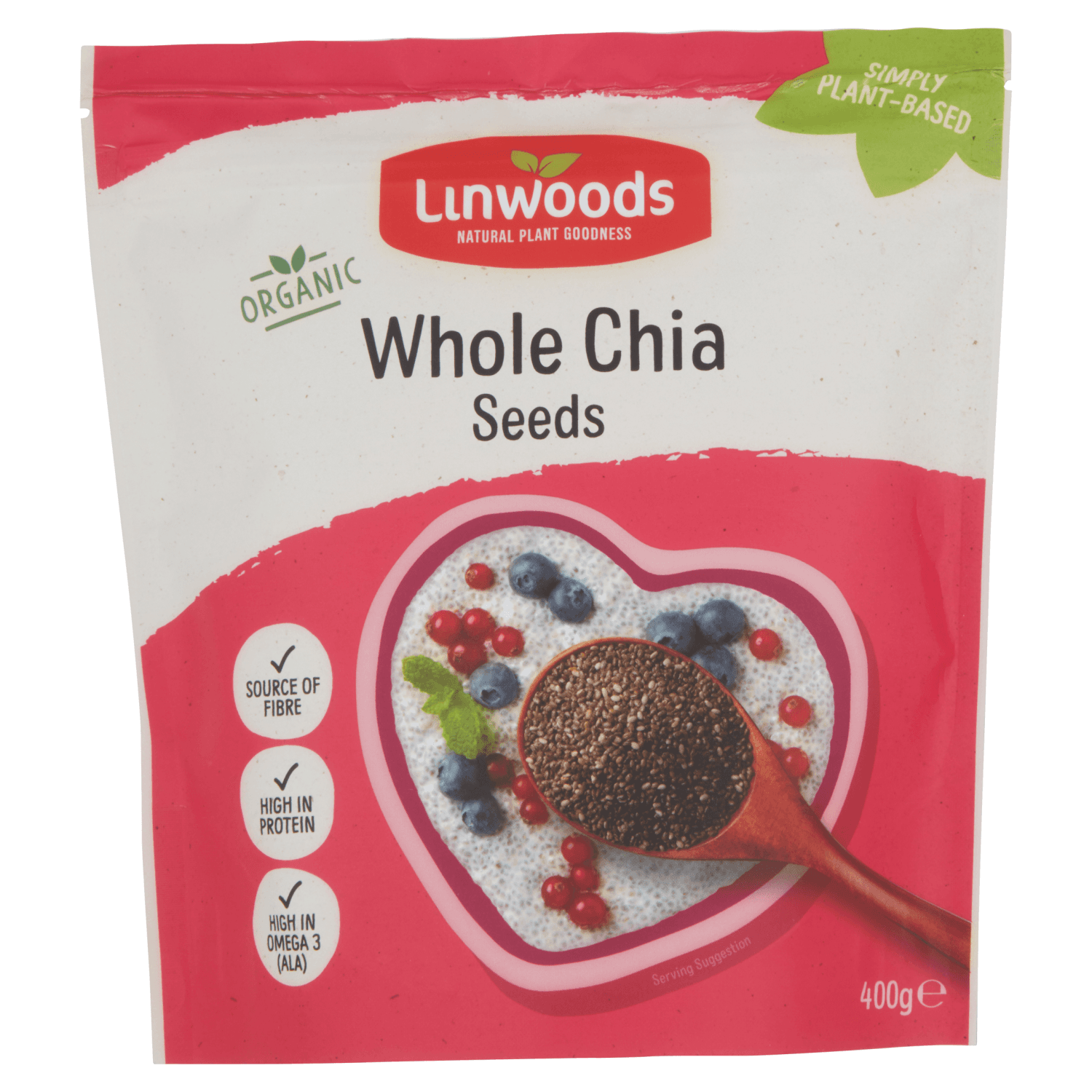 Linwoods Organic Whole Chia Seeds (400g)