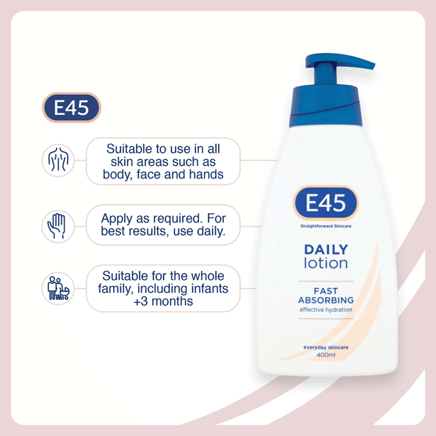 E45 Skincare Daily Lotion (400ml)