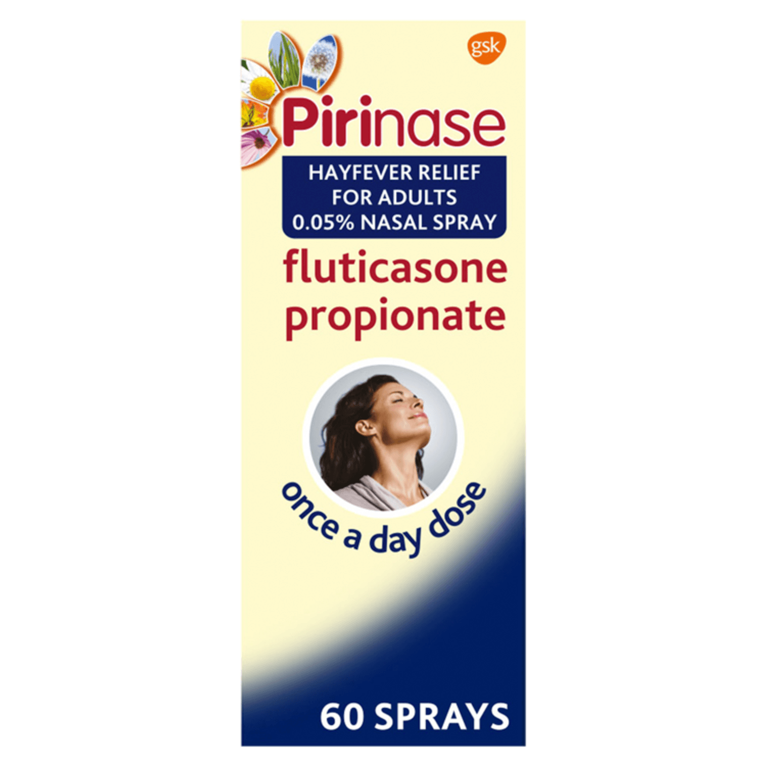 Pirinase Hayfever Relief for Adults 0.05% Nasal Spray (60 Sprays)