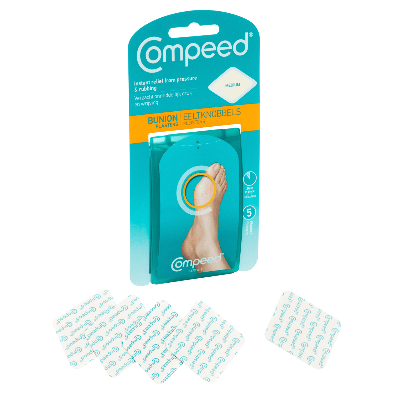 Compeed 5 Bunion Plasters Medium