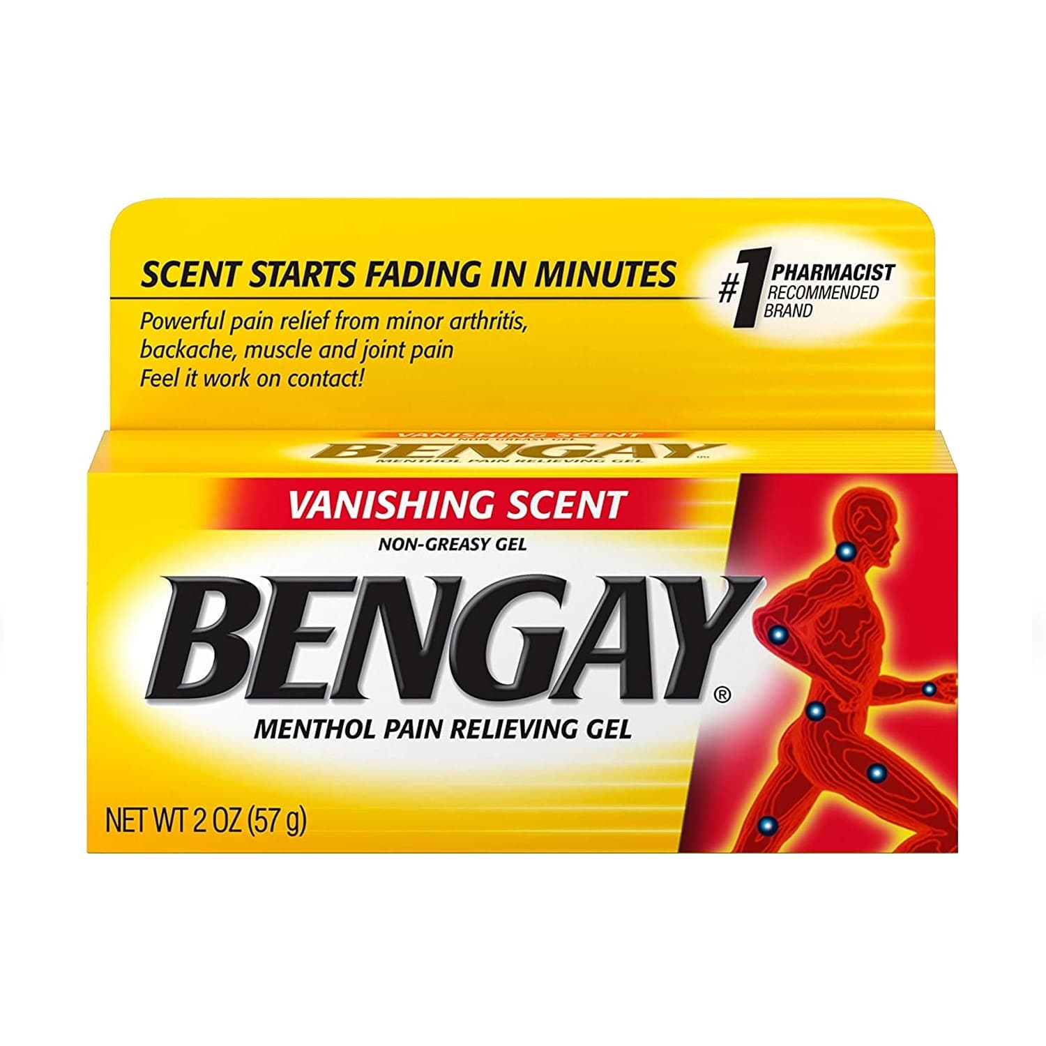 Bengay Vanishing Scent Topical Analgesic Gel (2 oz)