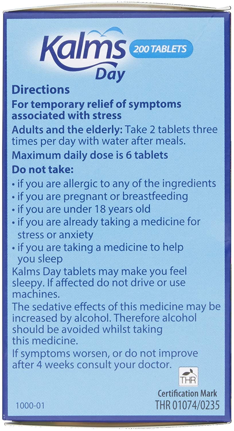 Kalms Day Tablets (200 Tablets)