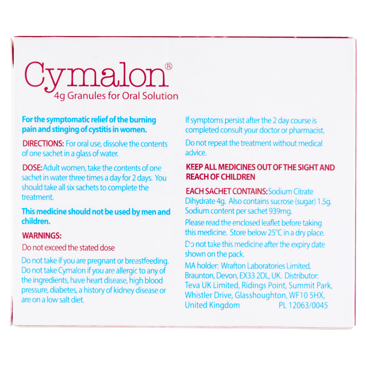 Cymalon Sachets (6)