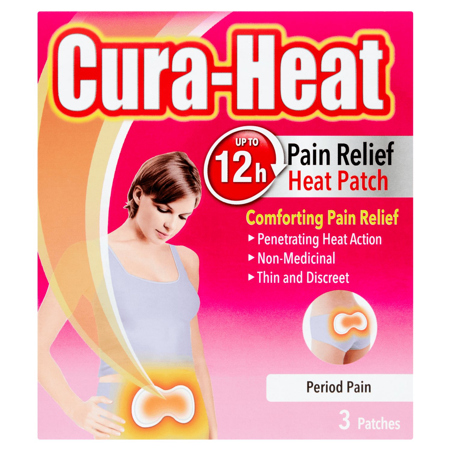 Cura-Heat Period Pain (3 Patches)