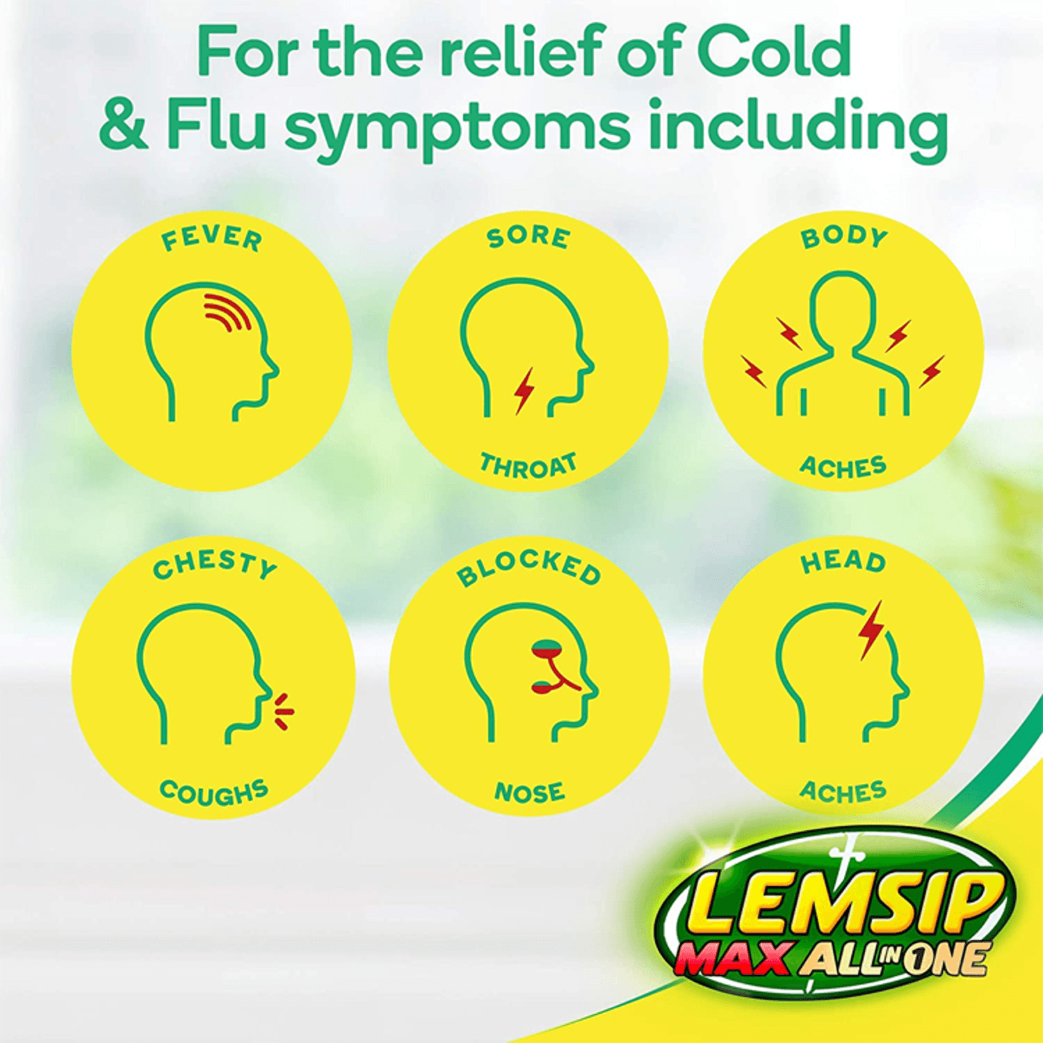 Lemsip Max All in One Lemon (8 Sachets)