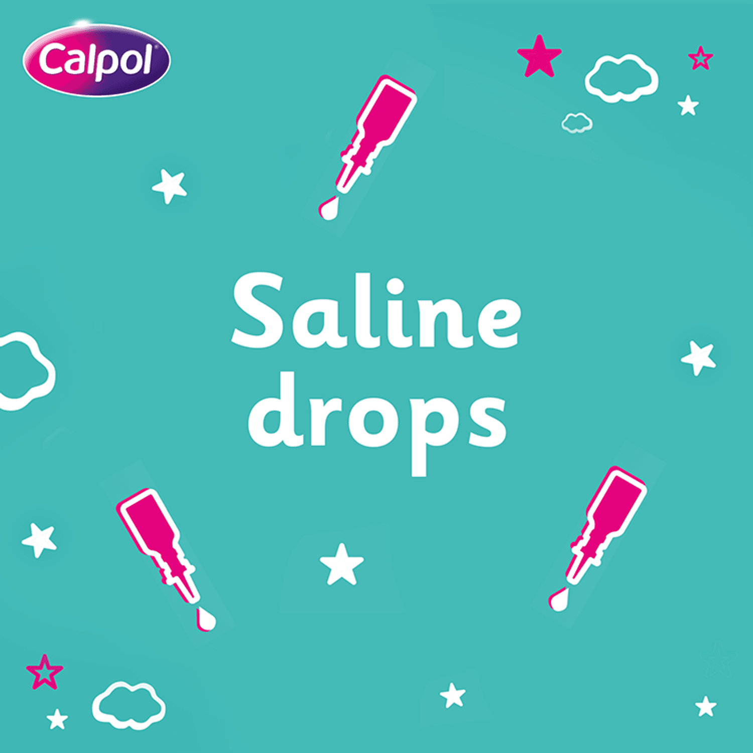 Calpol Soothe & Care Saline Nasal Drops (10ml)