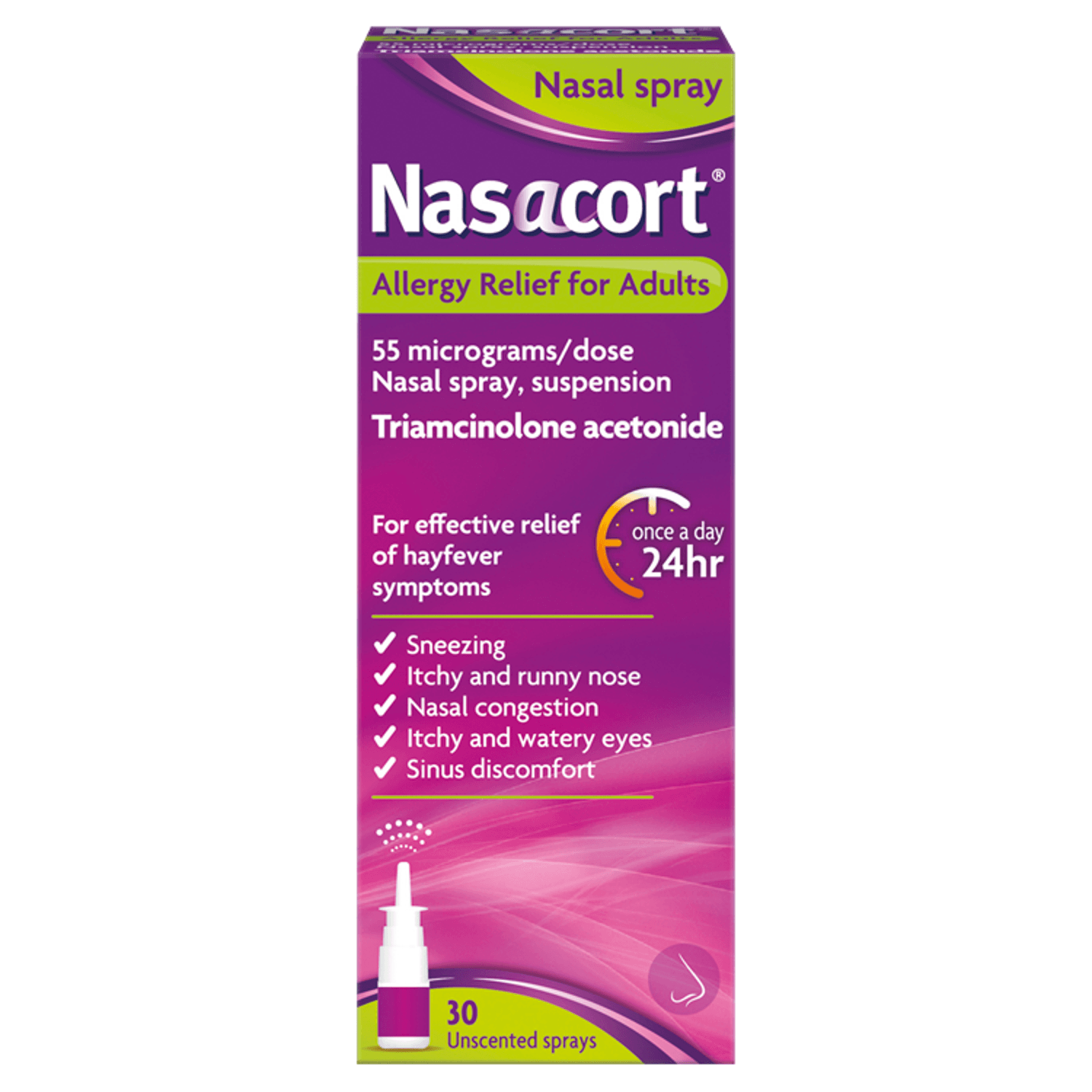 Nasacort Hayfever Allergy Nasal Spray (30 Sprays)