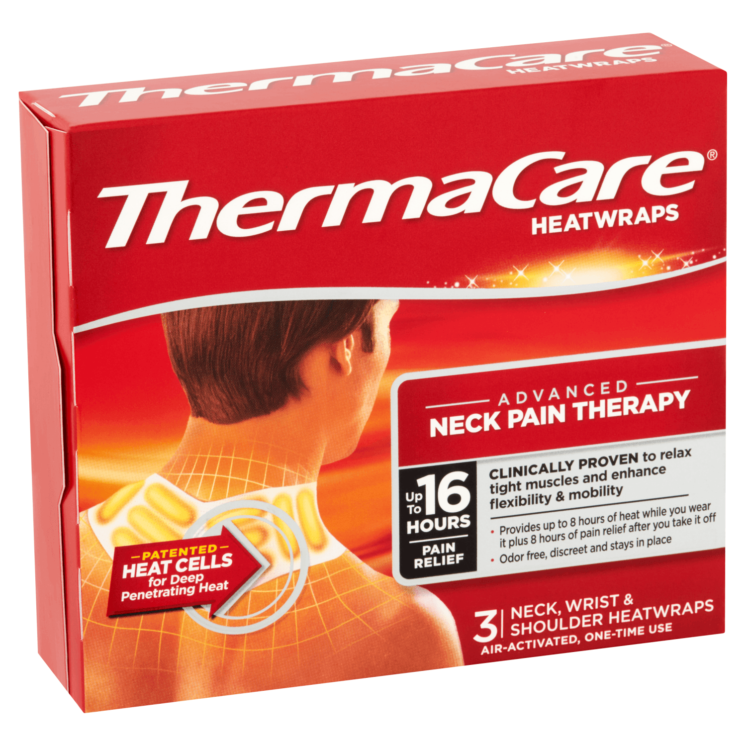 ThermaCare Neck, Wrist & Shoulder Heatwraps (3 count)