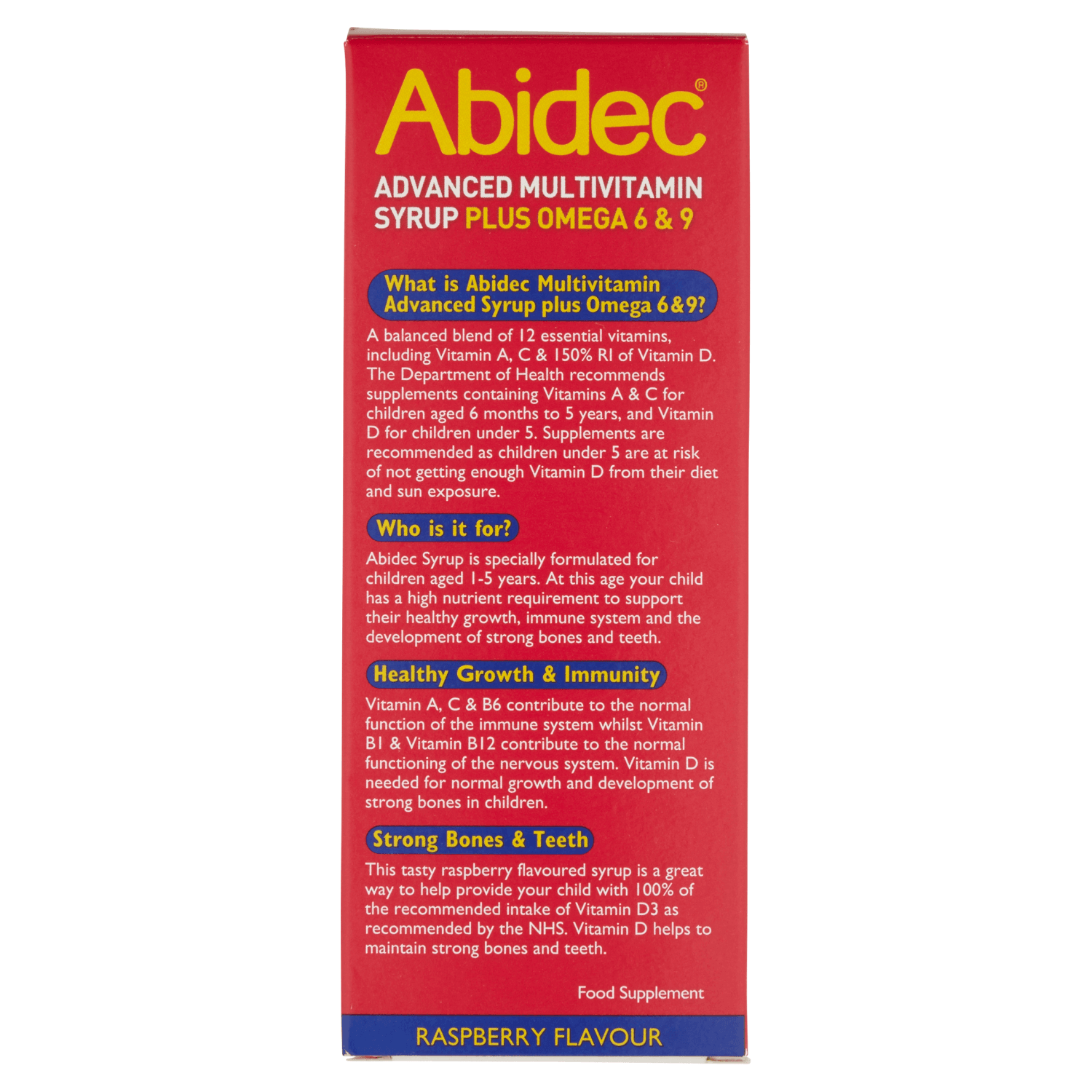 Abidec Advanced Multivitamin Syrup Plus Omega 6 & 9 (150ml)