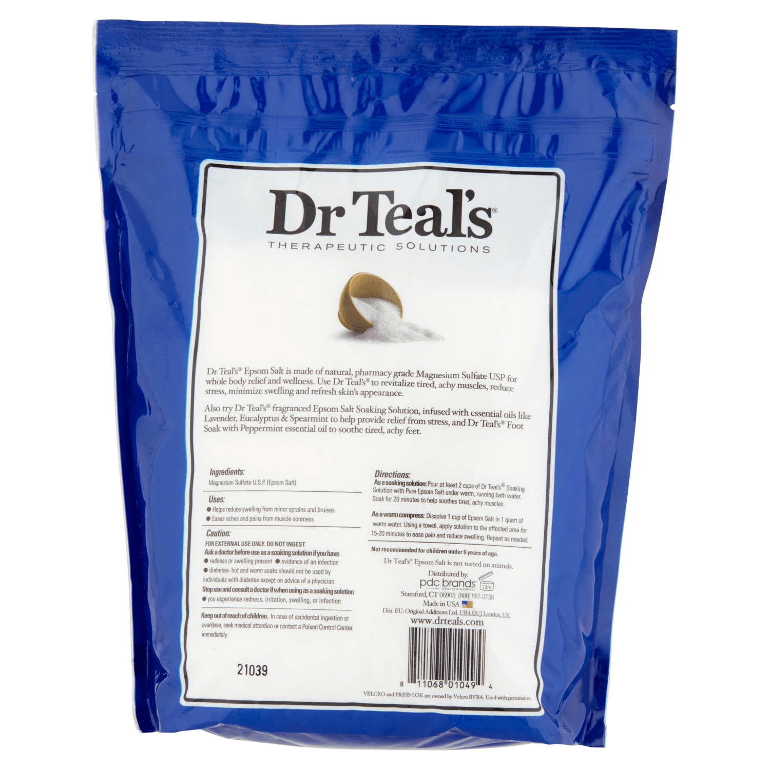 Dr Teal's Pure Epsom Salt Therapeutic Soak (6 lbs)