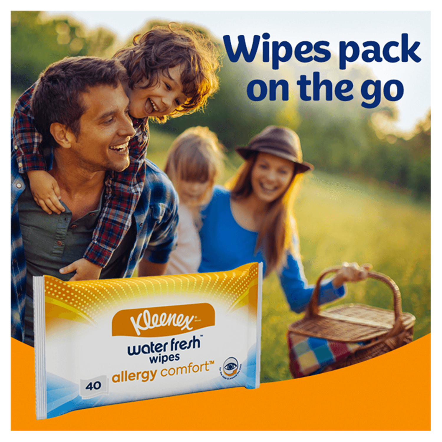 Kleenex® Water Fresh™ Wipes Allergy Comfort™ (40 Wipes)