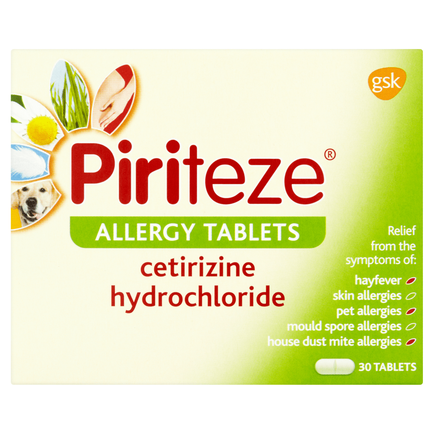 Piriteze Allergy Tablets (30 Tablets)