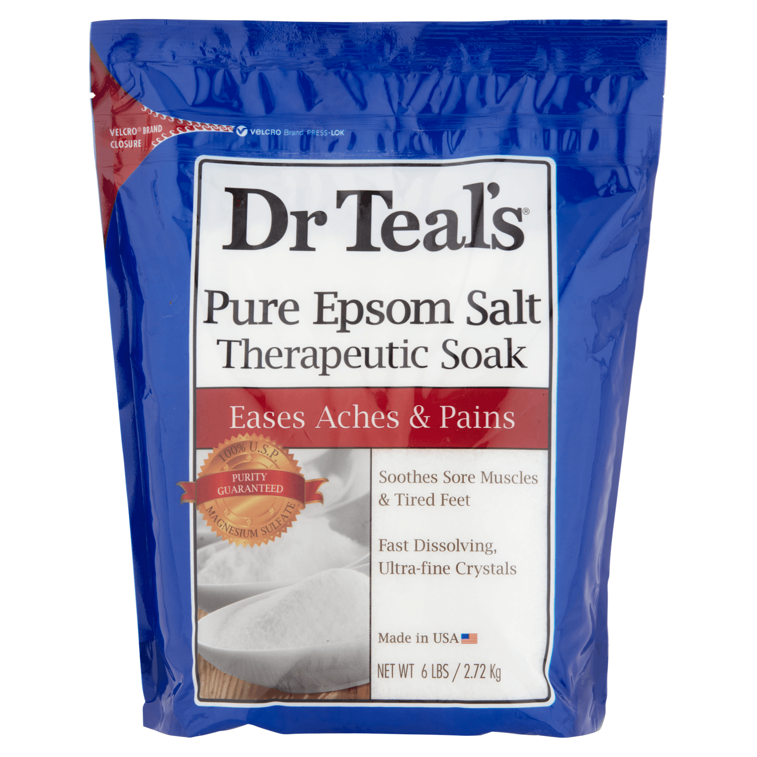 Dr Teal's Pure Epsom Salt Therapeutic Soak (6 lbs)