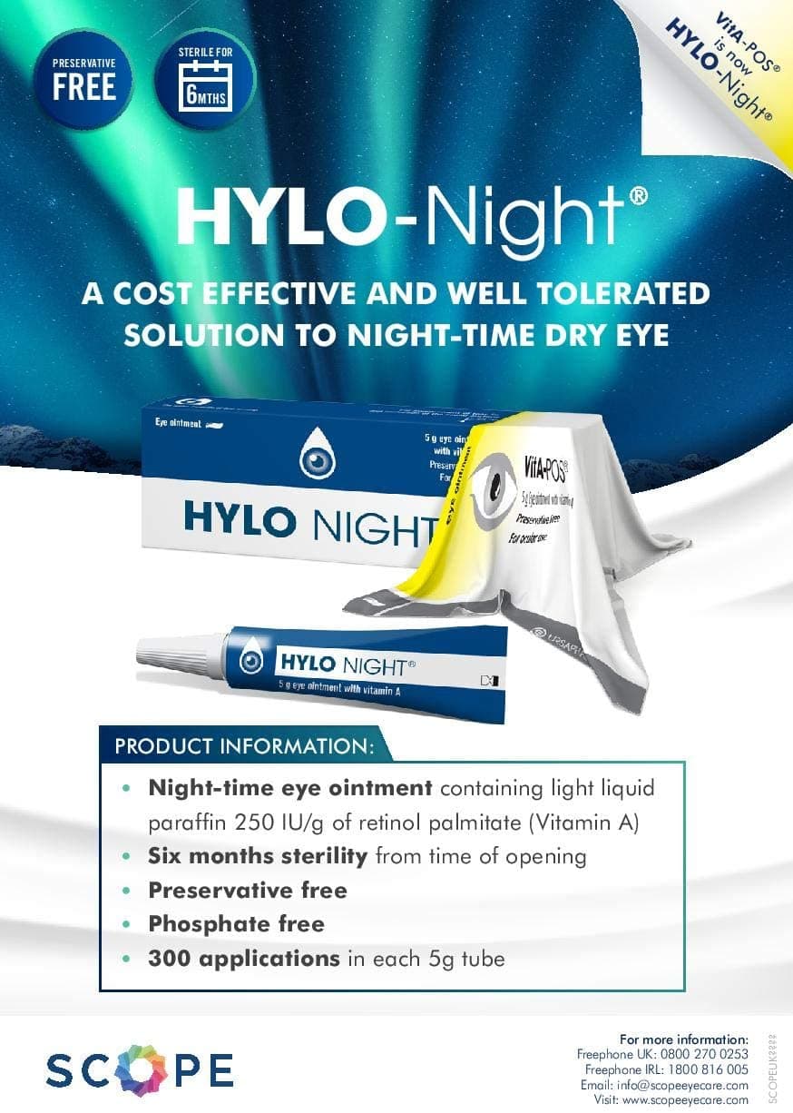 Hylo Night Eye Ointment with Vitamin A (preservative-free) (5g)