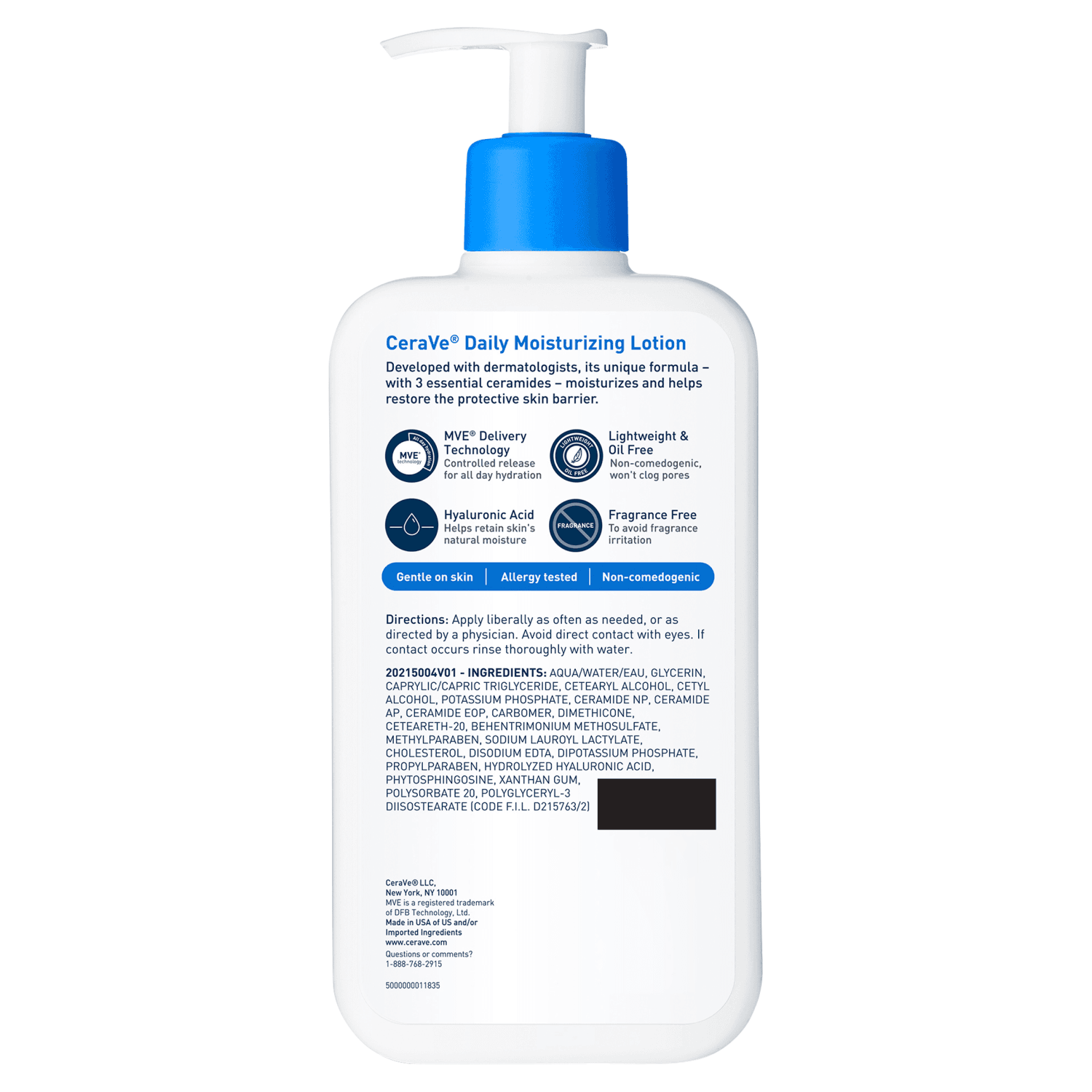 Cerave Daily Moisturizing Lotion, Lightweight (12 fl oz)