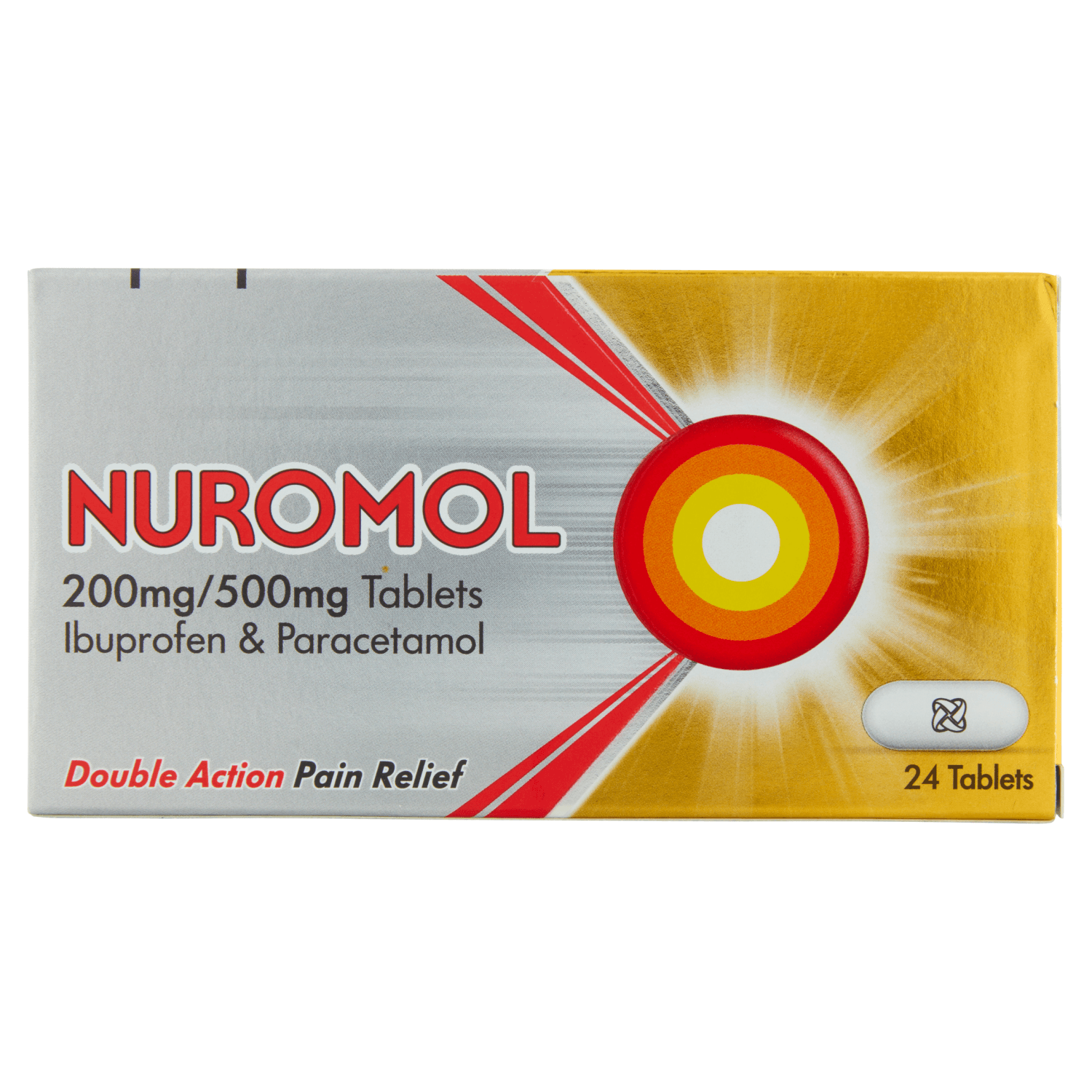 Nuromol 200mg/500mg Tablets (24 Tablets)