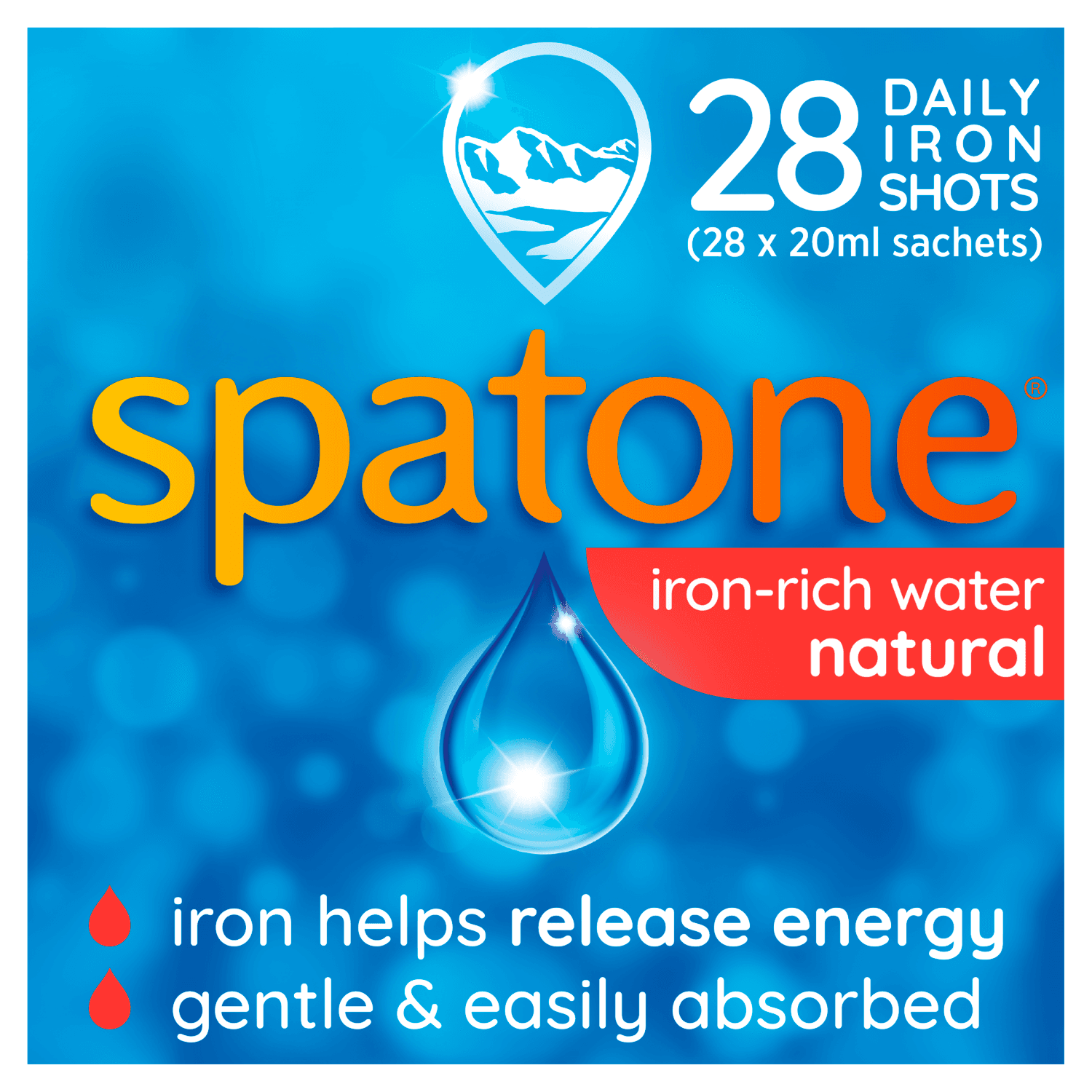 Spatone Natural Liquid Iron Supplement Original (28 x 20 ml)