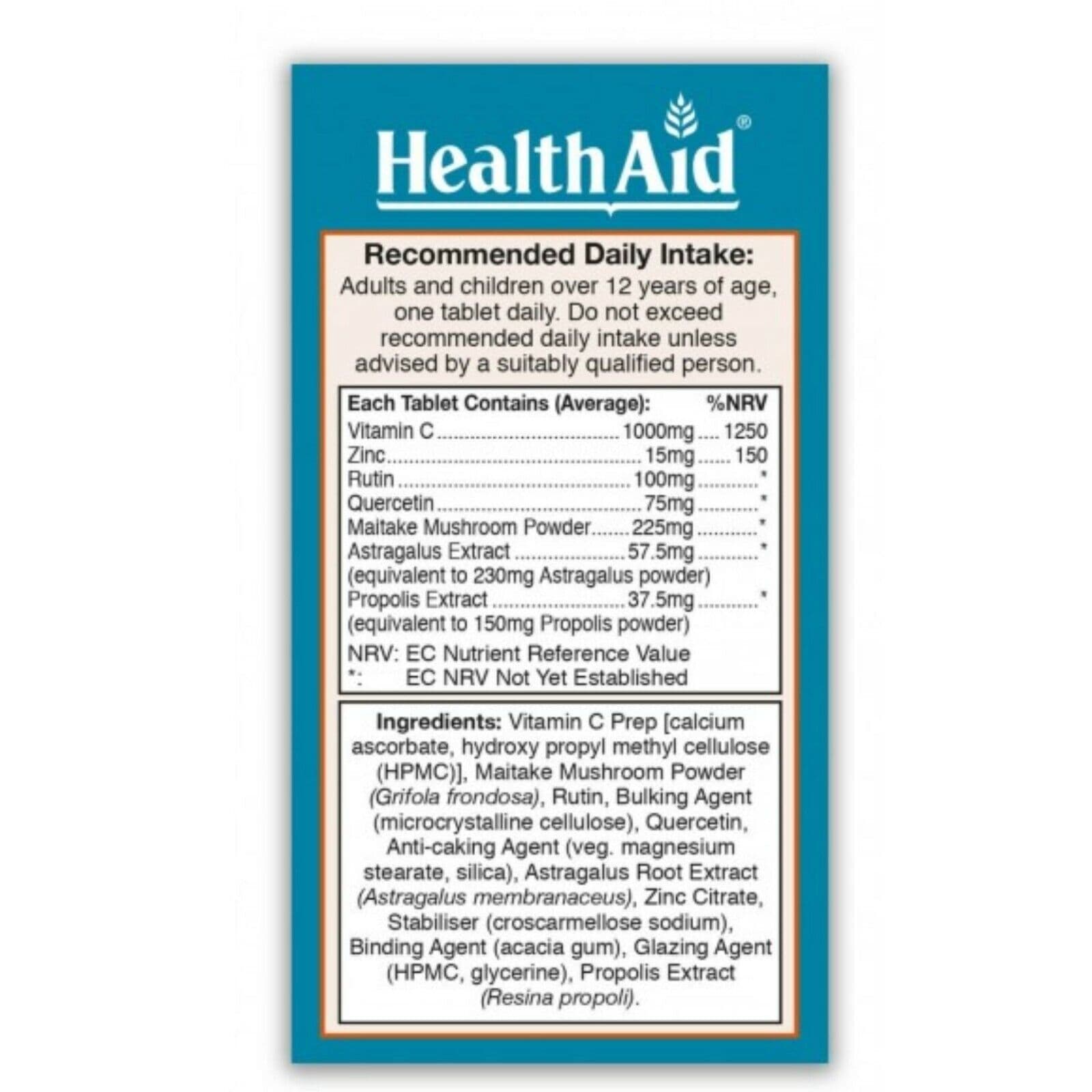 HealthAid Immuprotect 30 Vegan Tablets