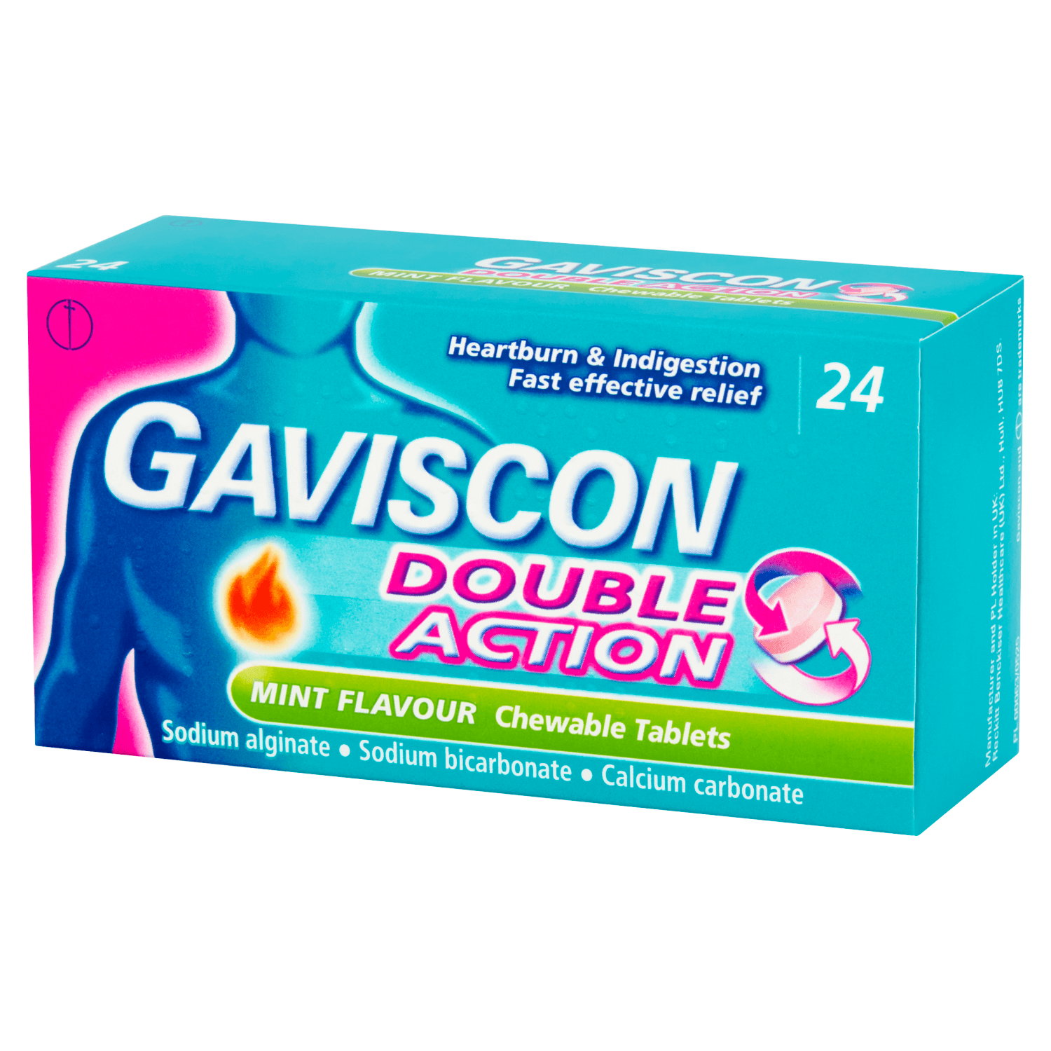 Gaviscon Double Action Mint Flavour (24 Chewable Tablets)