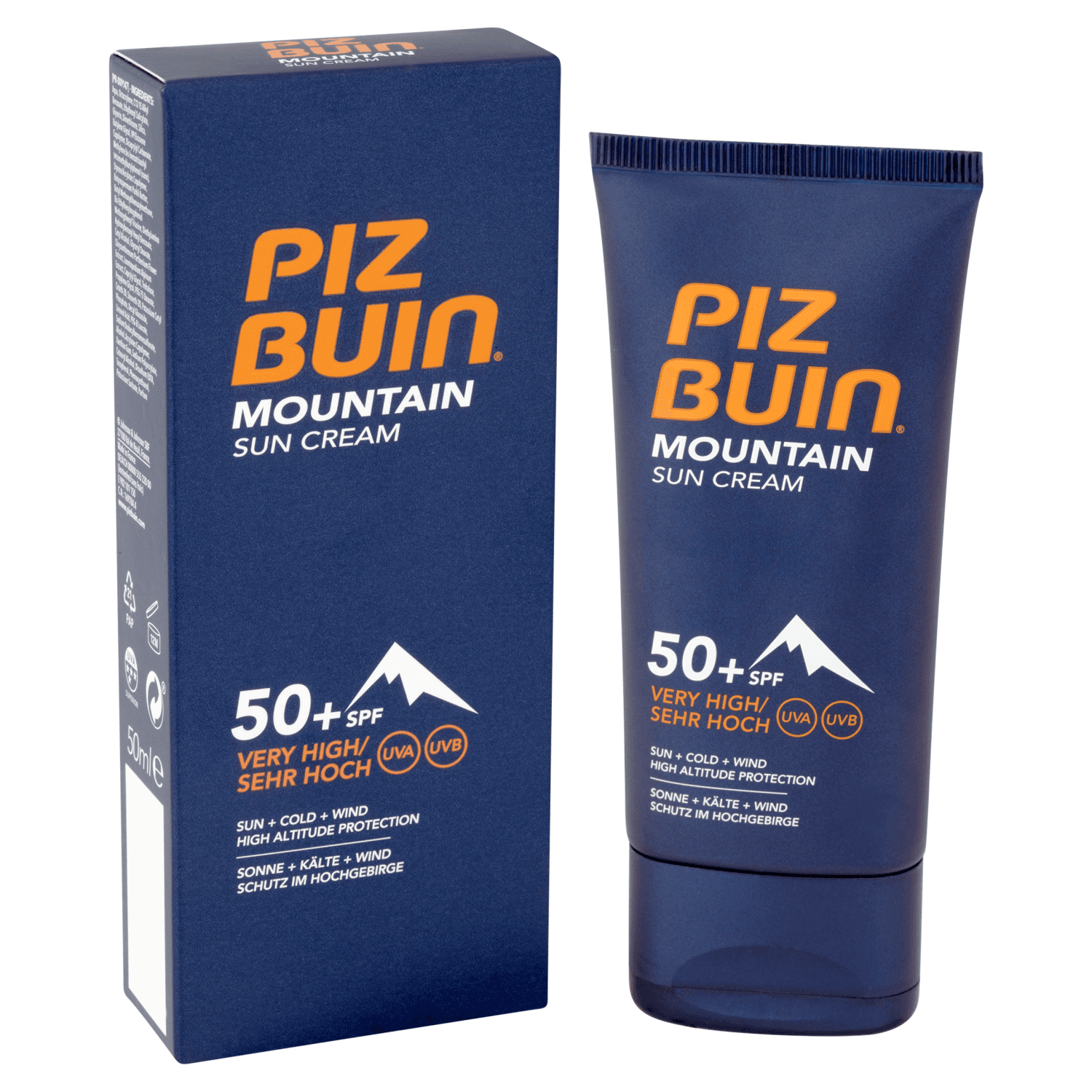 Piz Buin Mountain Sun Cream SPF 50+ Very High (50ml)