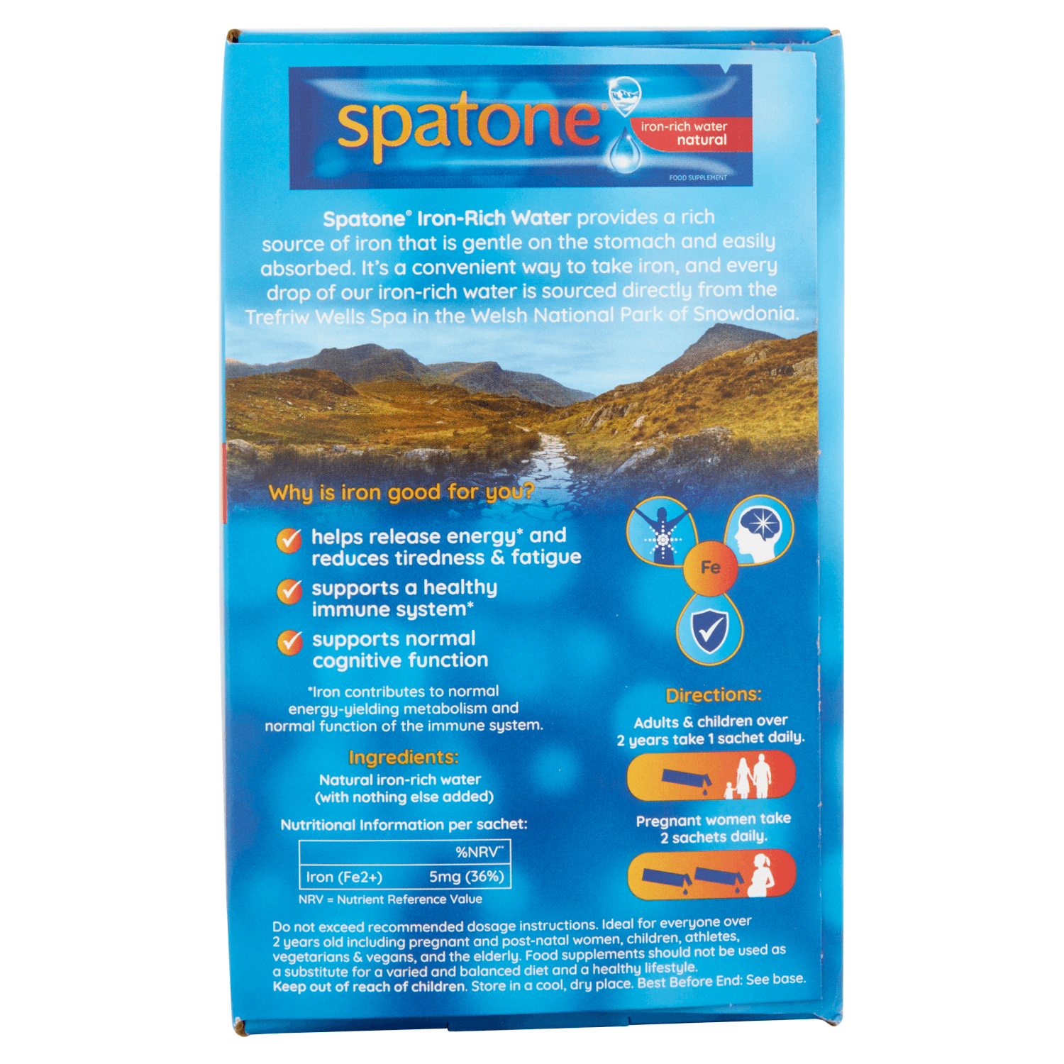 Spatone Natural Liquid Iron Supplement Original (28 x 20 ml)