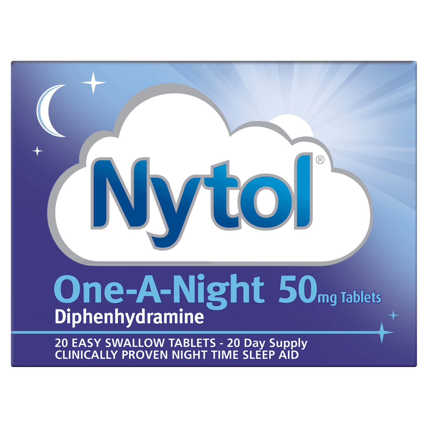 Nytol One-A-Night 50mg Tablets (20 Tablets)