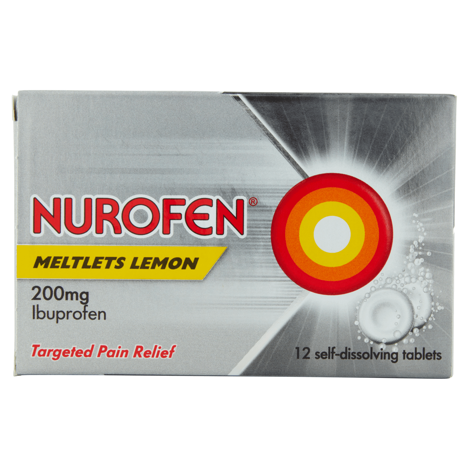 Nurofen Meltlets Lemon 200mg (12 self-dissolving tablets)