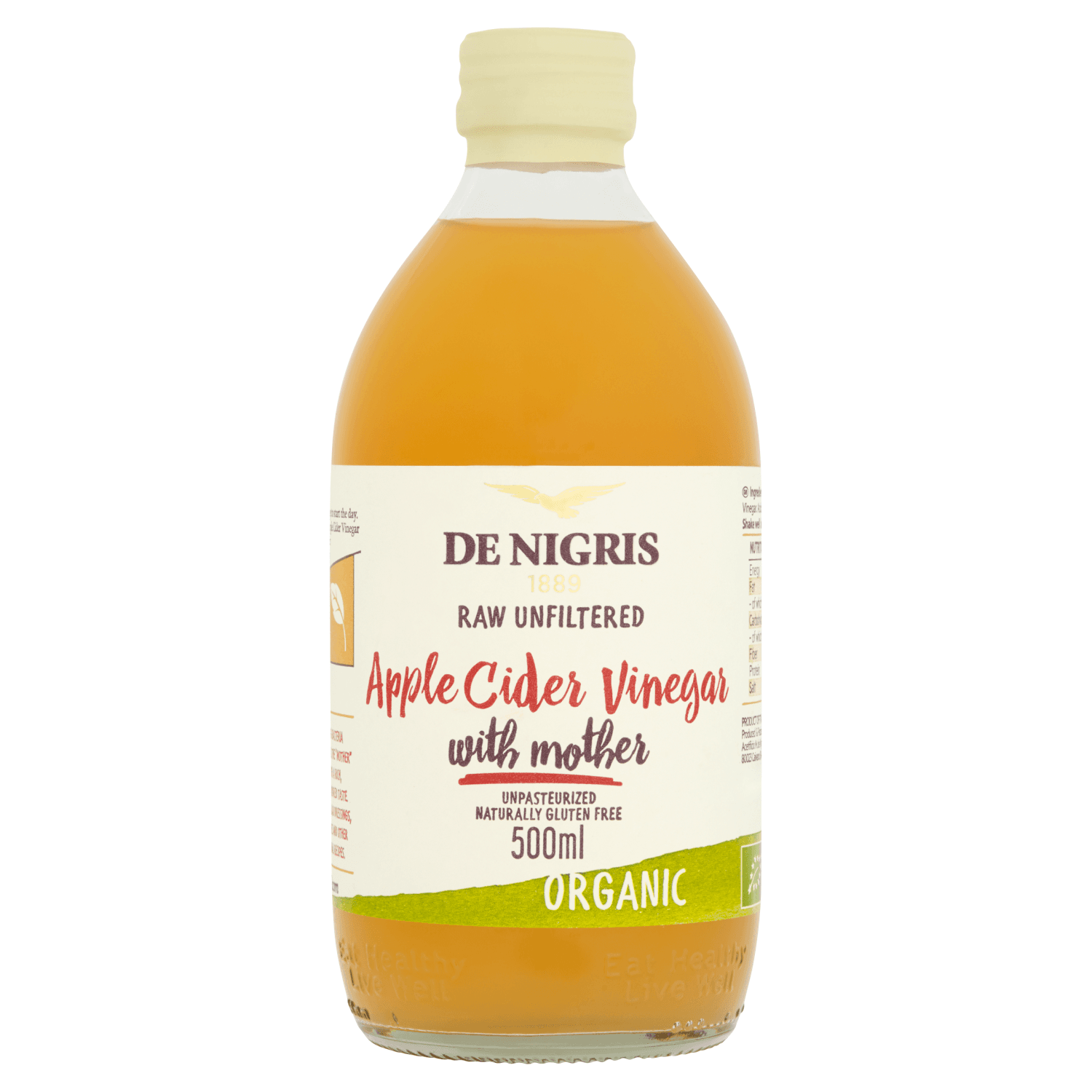 De Nigris Organic Apple Cider Vinegar (500ml)