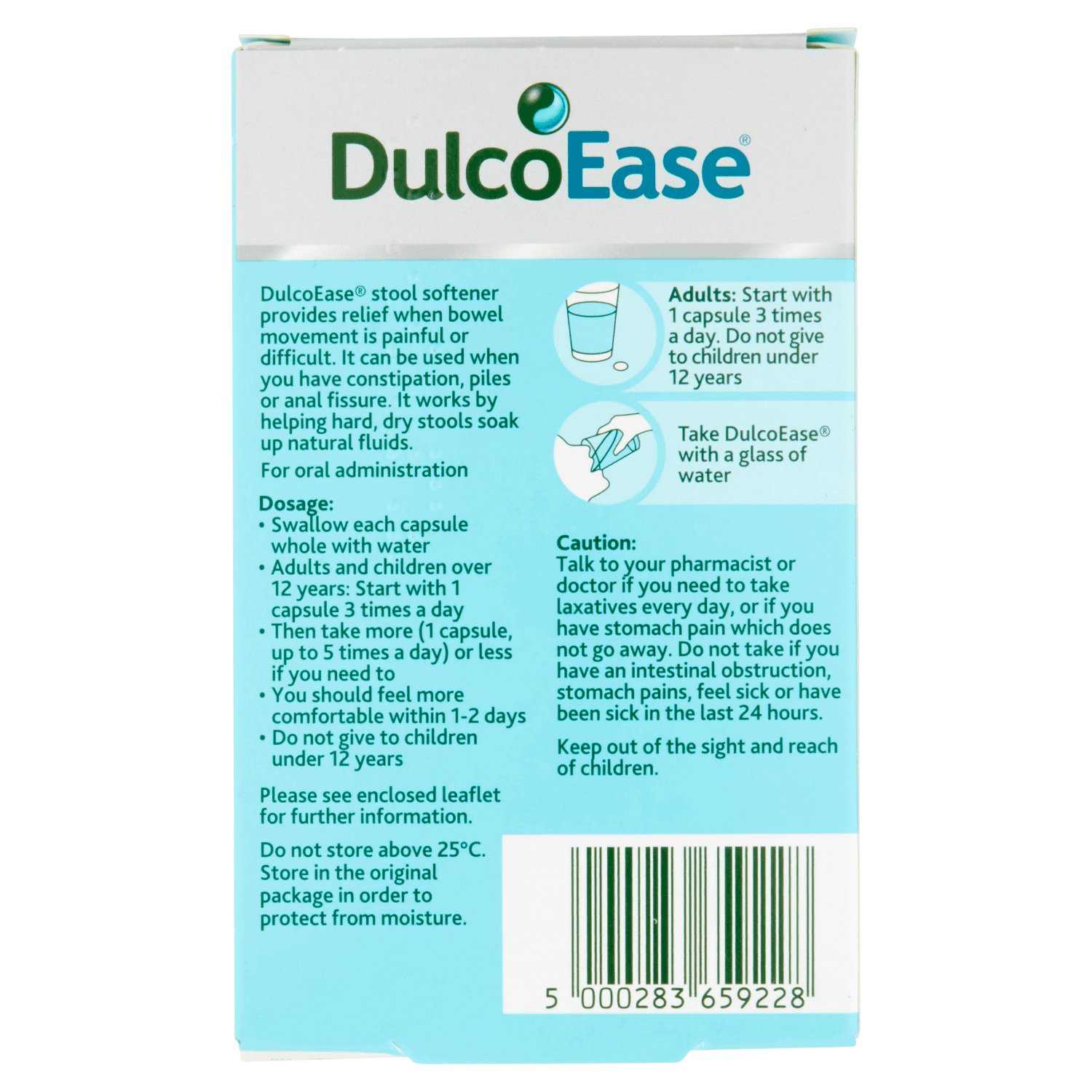 DulcoEase 100mg Capsules (30)