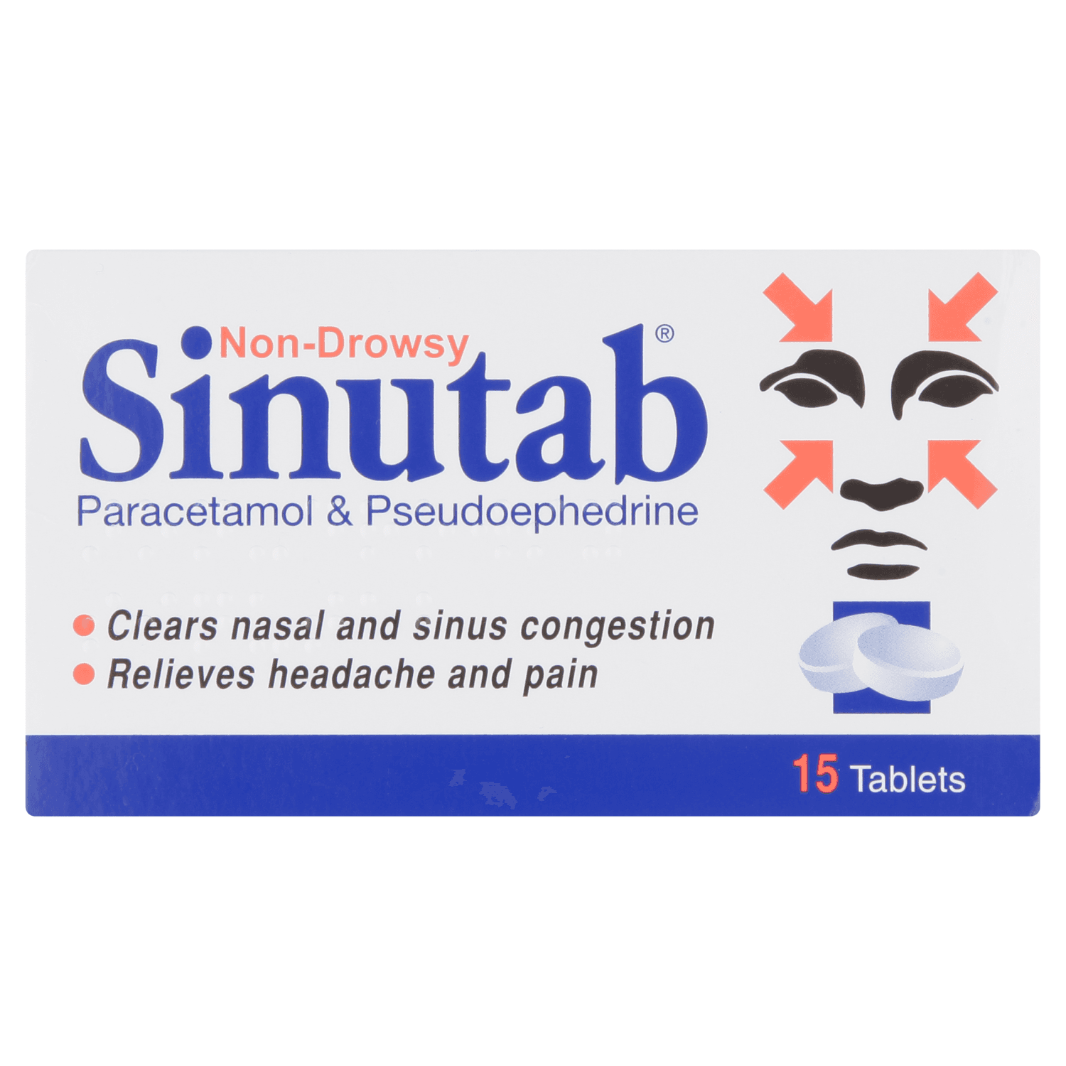 Sinutab (15 Tablets)