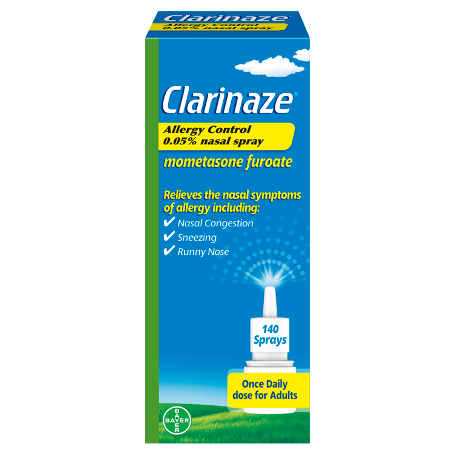 Clarinaze Allergy Control Nasal Spray for Hayfever (140 sprays)