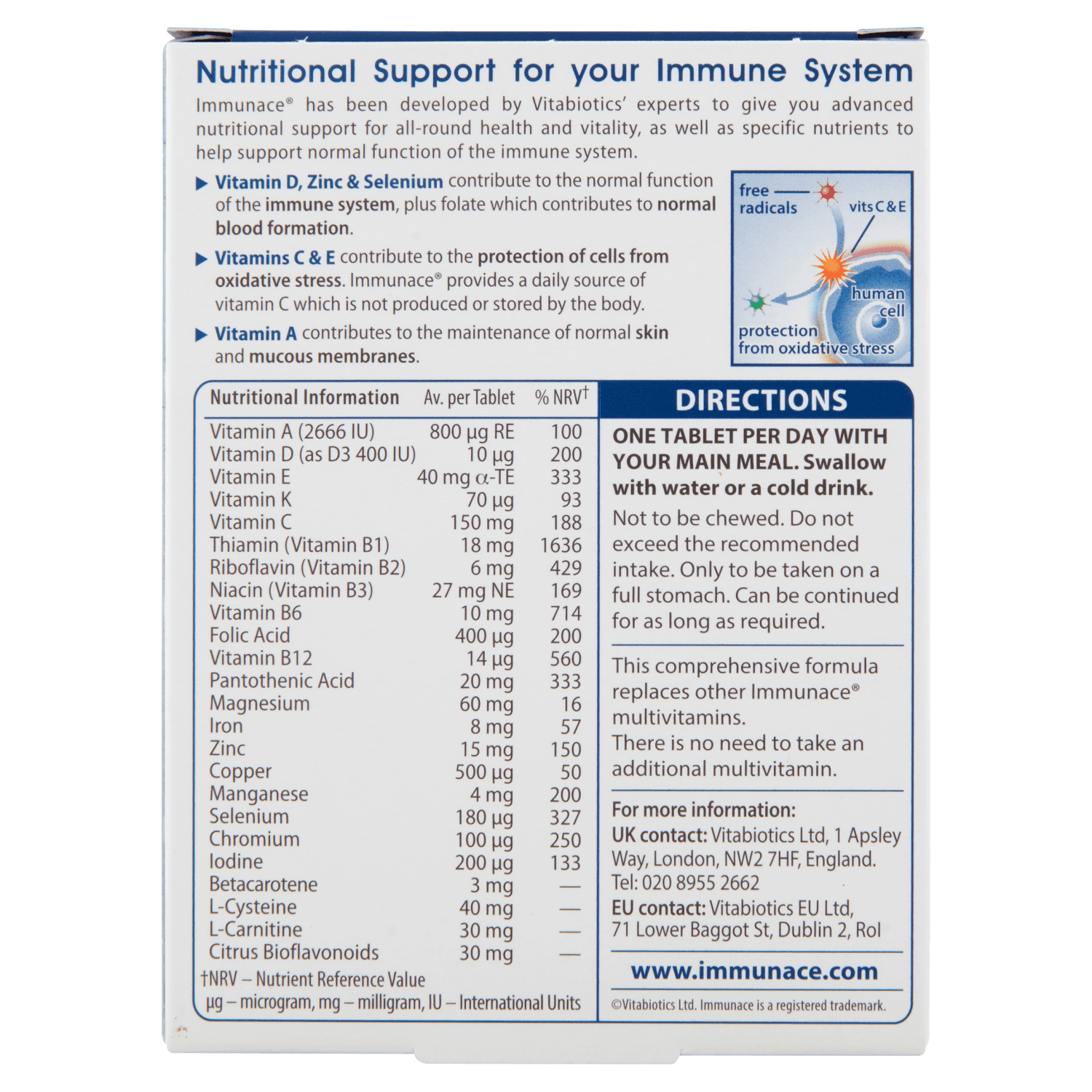 Vitabiotics Immunace Original (30 Tablets)