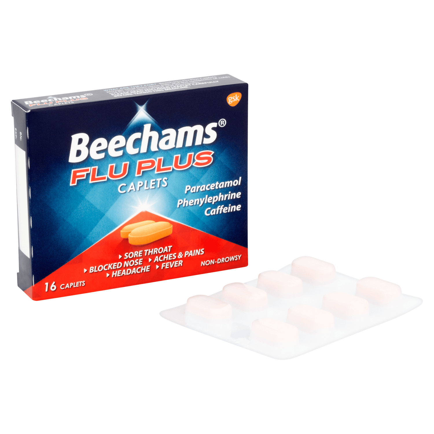 Beechams Flu Plus Caplets (16)