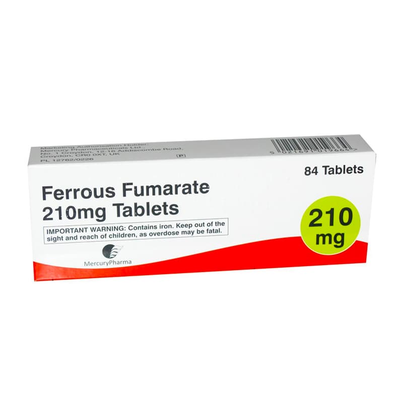 Ferrous Fumarate 210mg Tablets (84)