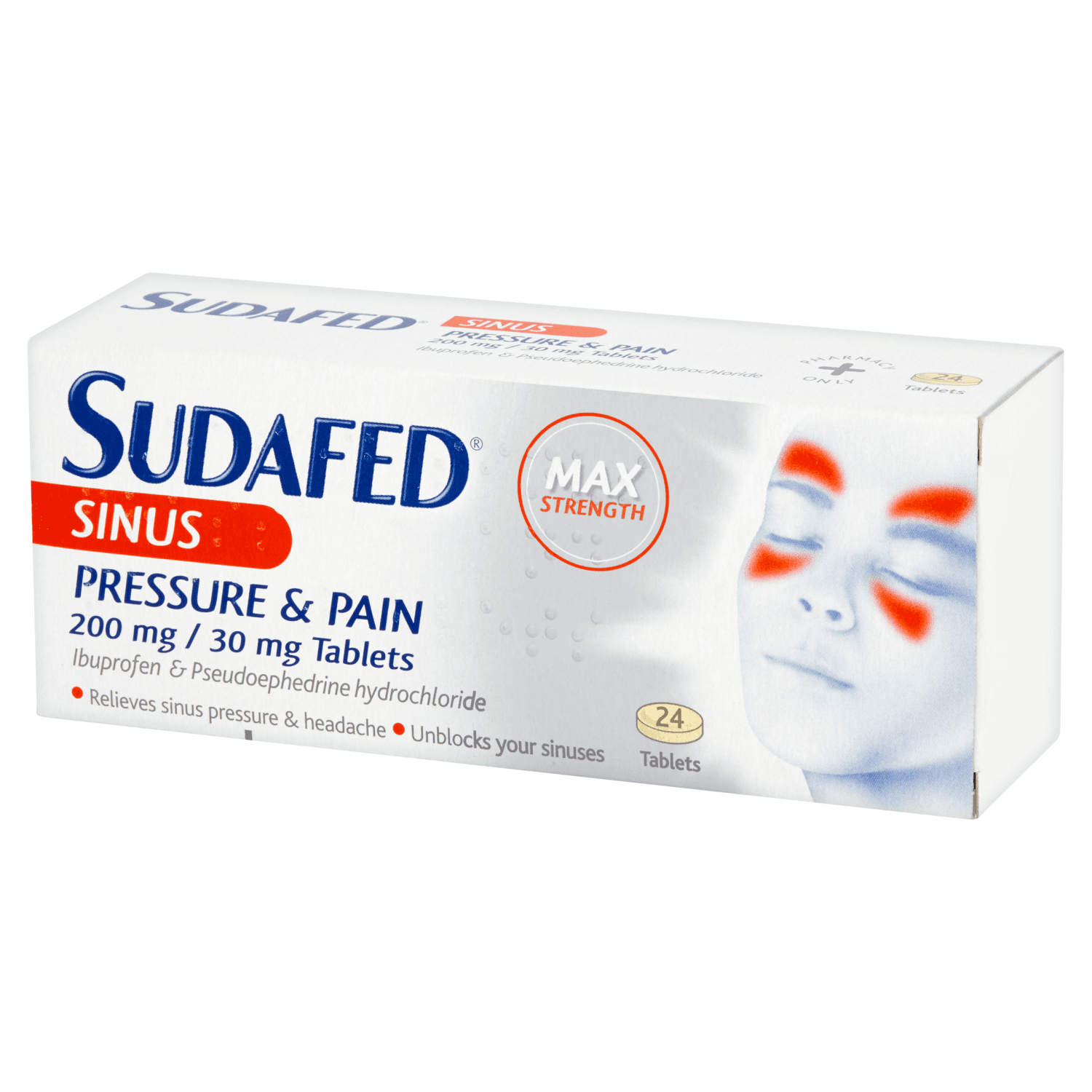 Sudafed Sinus Pressure and Pain (24 Tablets)