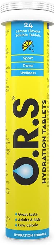 O.R.S Hydration Tablets - LEMON (24 Soluble Tablets)