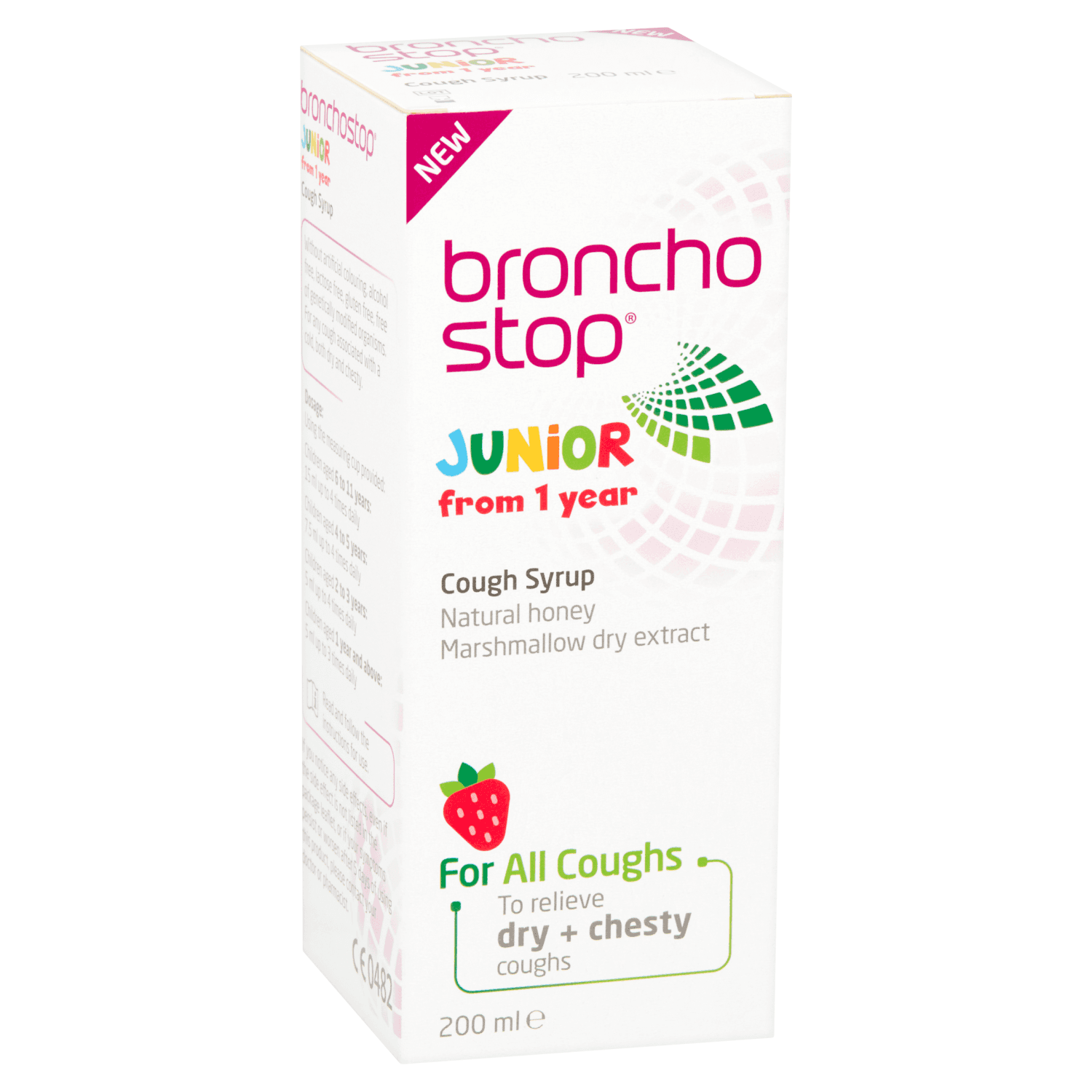 Bronchostop Junior Cough Syrup for children from 1 Year (200ml)