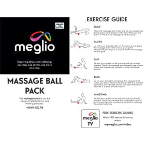 Meglio - Spiky Massage Ball Pack Of Three Muscle Tension Relief And Trigger Point Therapy.  (Medium)