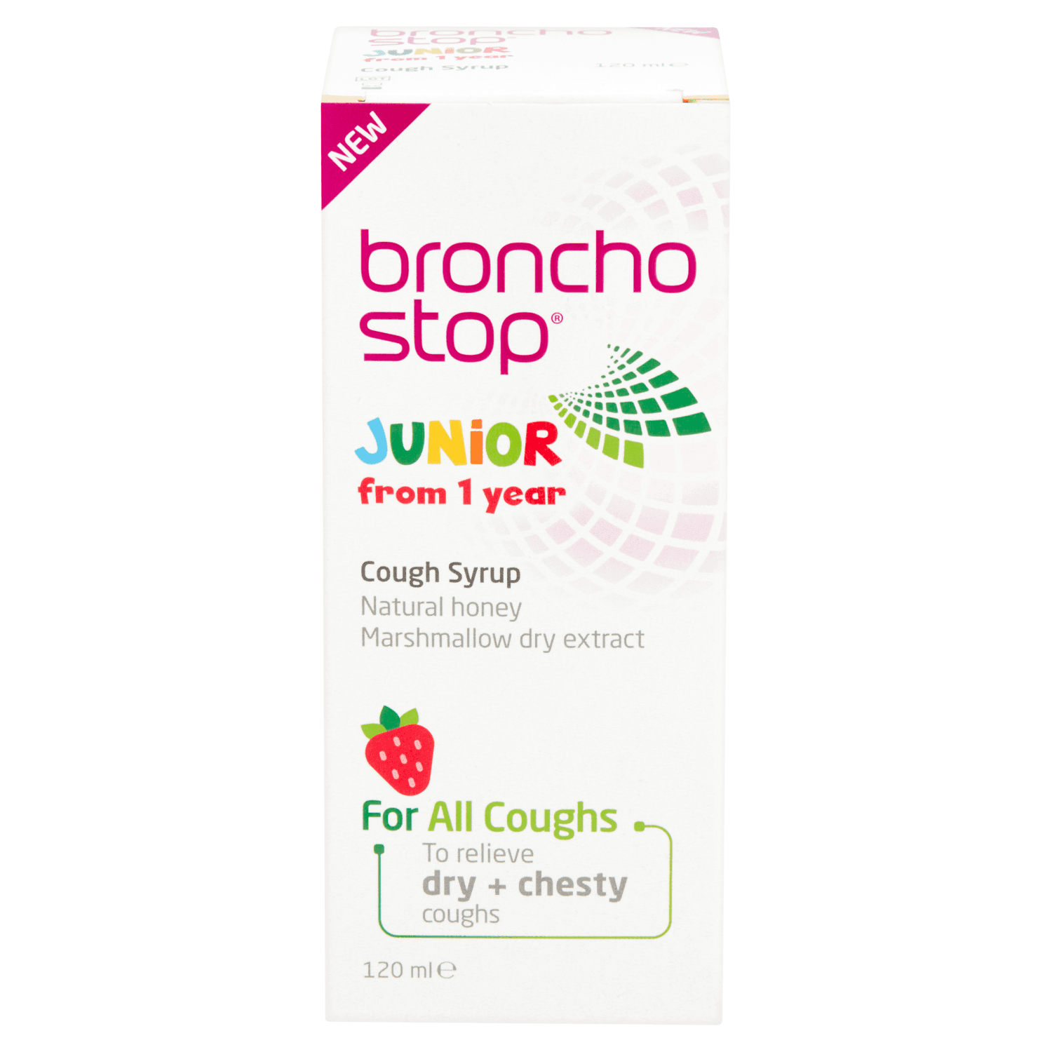 Bronchostop Junior Cough Syrup for children from 1 Year (120ml)