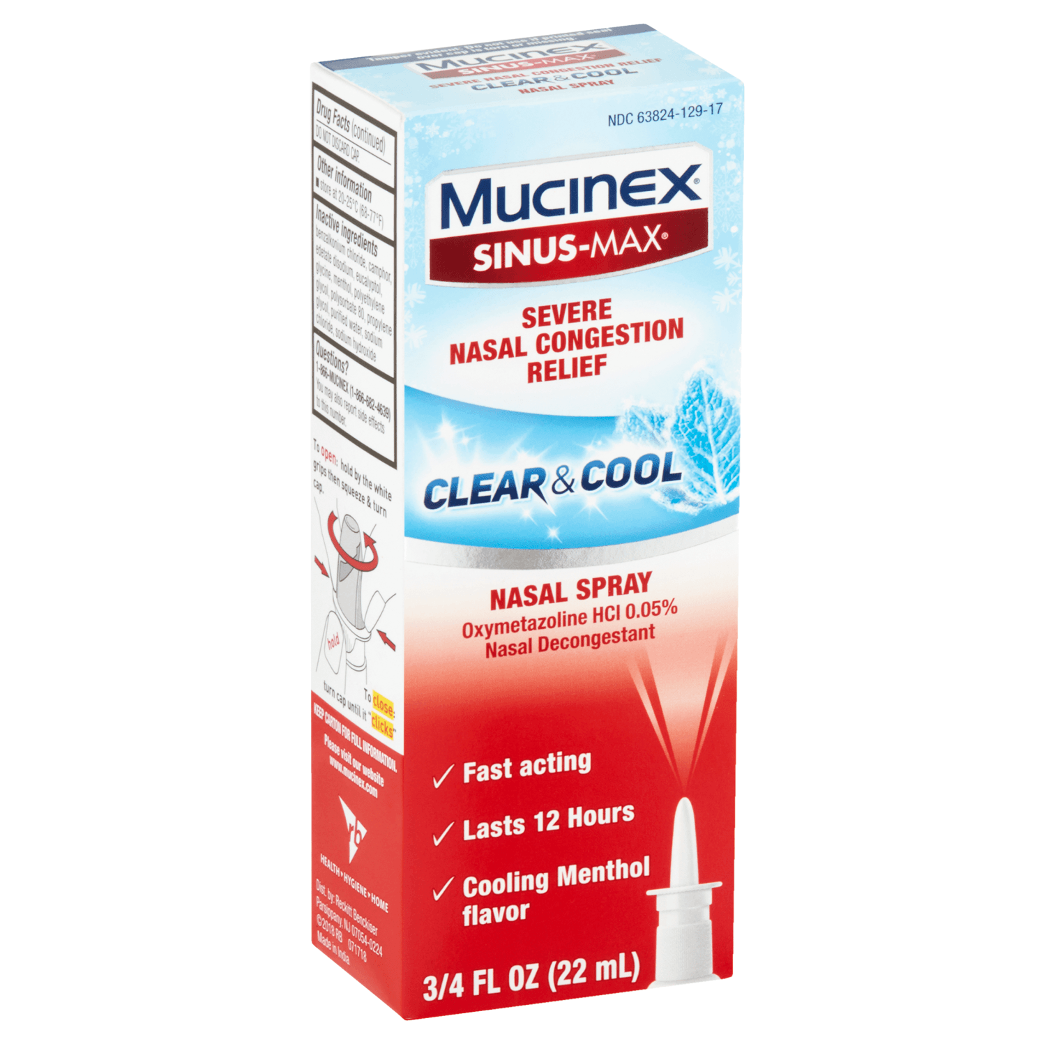 Mucinex Sinus-Max Nasal Spray Clear & Cool (0.75 oz)