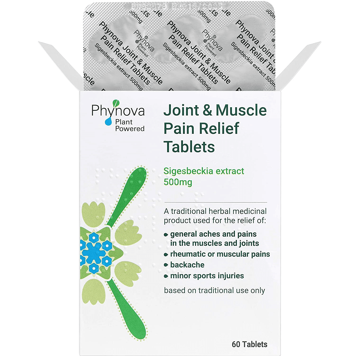 Phynova Joint and Muscle Pain Relief Tablets (60)