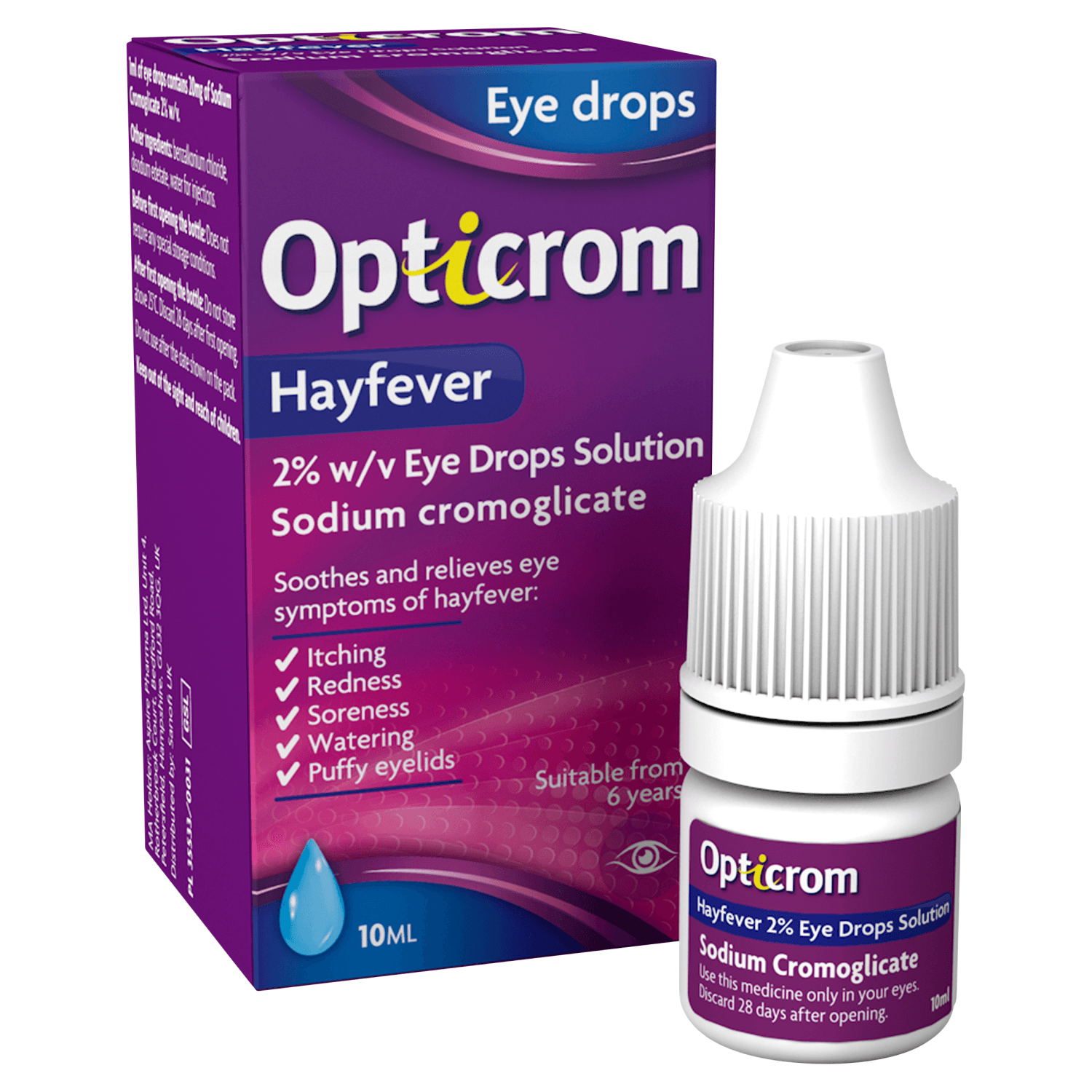 Opticrom Hayfever Eye Drops (10ml)