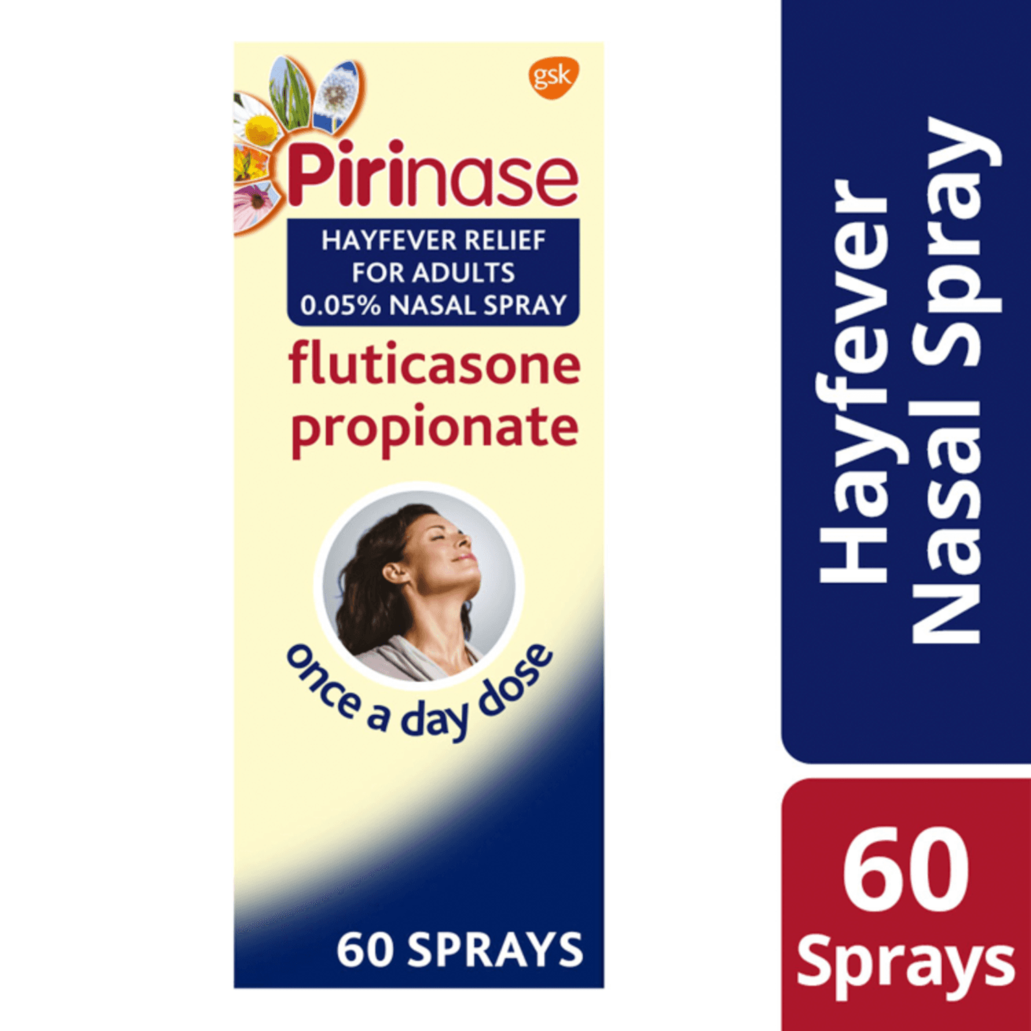 Pirinase Hayfever Relief for Adults 0.05% Nasal Spray (60 Sprays)