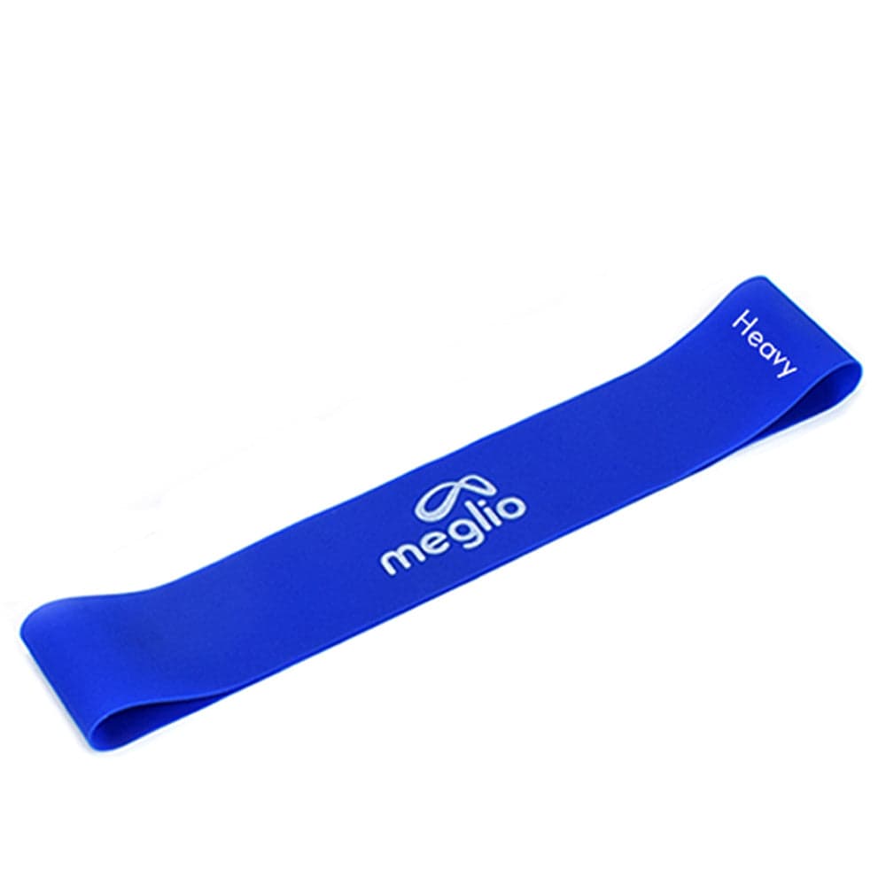 Meglio - Resistance Loops Latex-Free Looped Bands For Pilates, Yoga, Home Fitness. Enhance HIIT Workouts. (BLUE - Heavy strength)