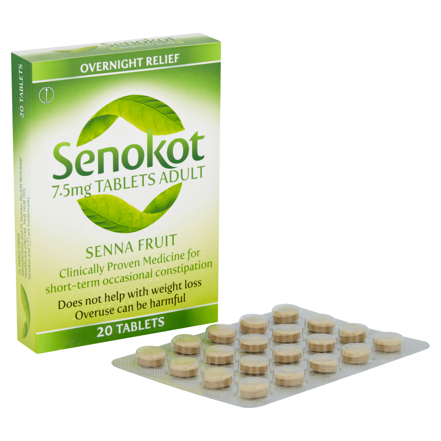 Senokot 7.5mg Tablets Adults (20 Tablets)